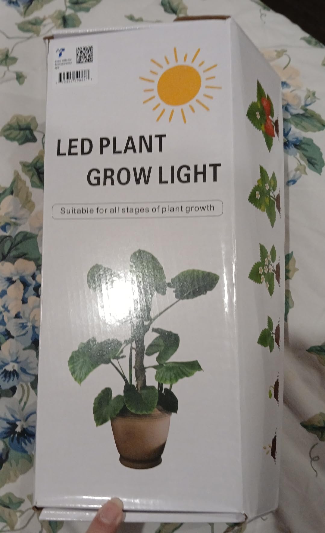 LEOTER Grow Light for Indoor Plants - Upgraded 80 LED Lamps with Full Spectrum & Red Blue Spectrum, 3/9/12H Timer, 10 Dimmable Levels customer photo 1