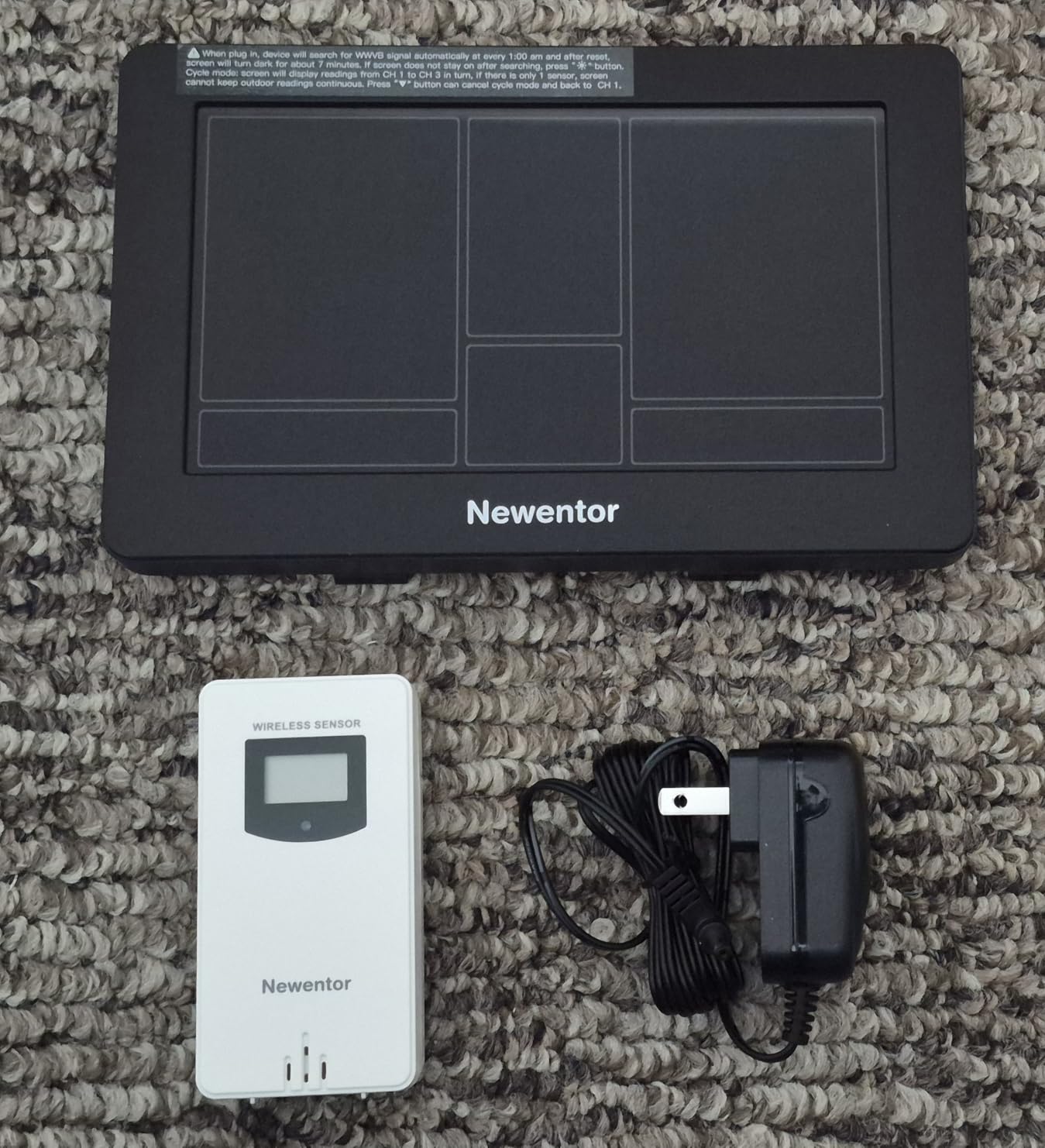 Newentor Weather Station Wireless Indoor Outdoor Thermometer, Color Display Digital Weather Thermometer with Atomic Clock customer photo 2