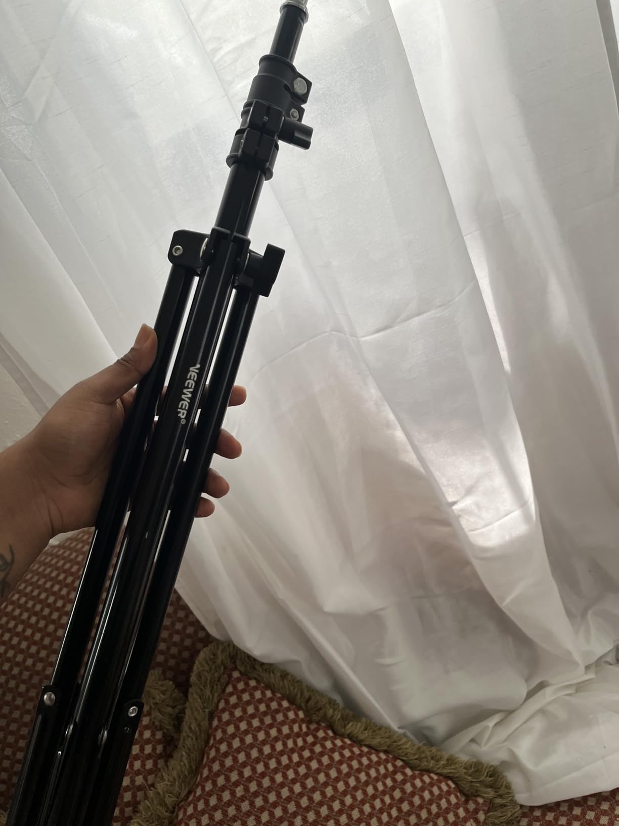Neewer Heavy Duty Light Stand, Metal 13ft/4m Adjustable Photography Tripod C Stand with Spring Cushion 1/4