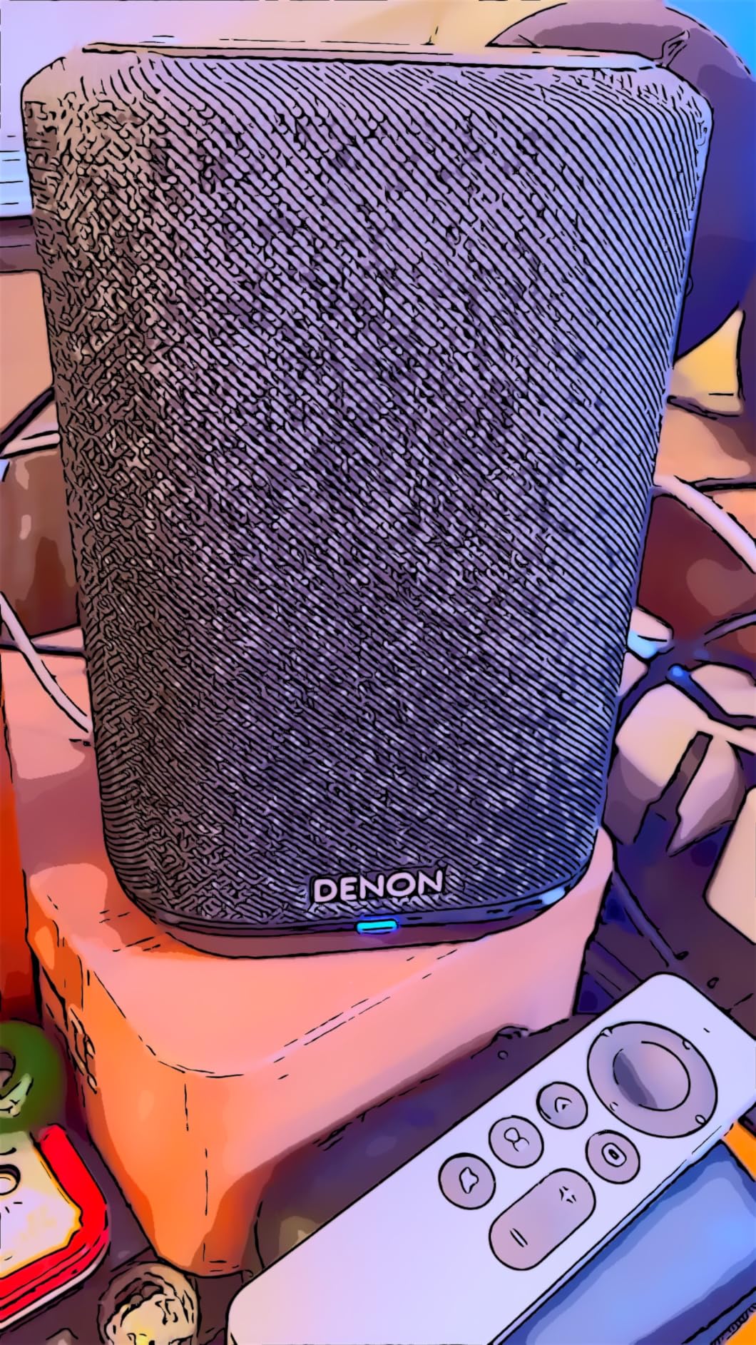 Denon Home 150 Wireless Smart Speaker - Compact Design, Wi-Fi & Bluetooth, HEOS Built-in, Alexa Built-in, Multi-Room Support - Black customer photo 2