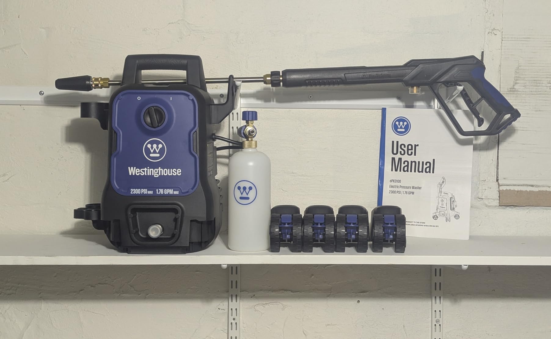 Westinghouse ePX3100 Electric Pressure Washer, 2300 Max PSI 1.76 Max GPM with Anti-Tipping Technology, Onboard Soap Tank, Pro-Style Steel Wand, 5-Nozzle Set customer photo 1