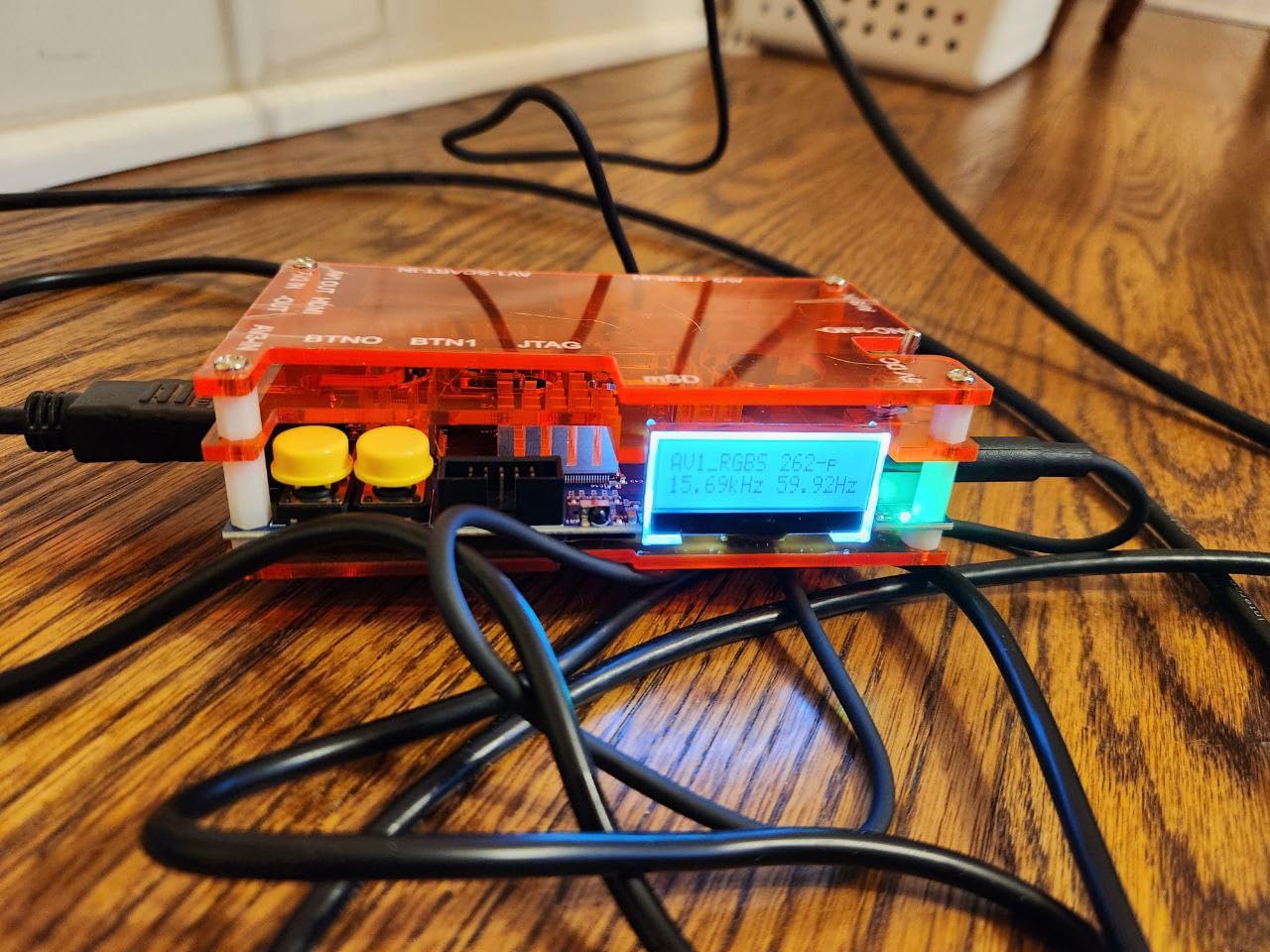 Mcbazel OSSC SCART Component VGA to HDMI Open Source Scan Converter v1.6 for Retro Gaming Saturn SNES PS1 Console US Plug customer photo 2