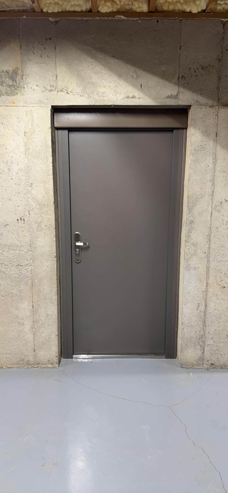 VIZ-PRO Quick Mount Steel Security Door with Frame and Hardware, Gray Left Side-Hinged Inward customer photo 1