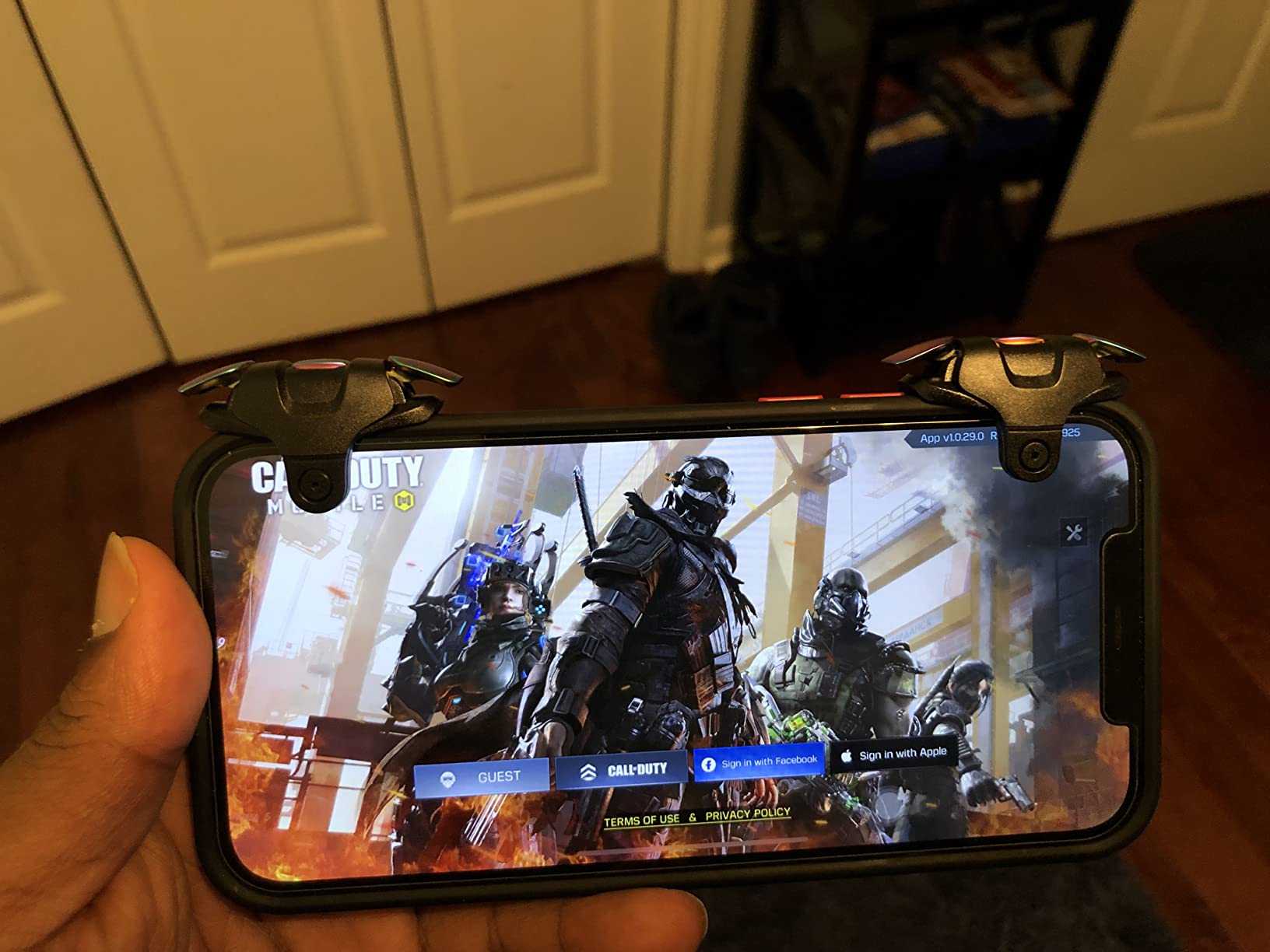 GOFOYO CK3 Mobile Triggers,Mobile Game Controller, Game Trigger for PUBG/Fortnite/Call of Duty,Shooter Sensitive Controller Joysticks Aim & Fire Trigger for iPhone and Android Phone(1 Pair) customer photo 2