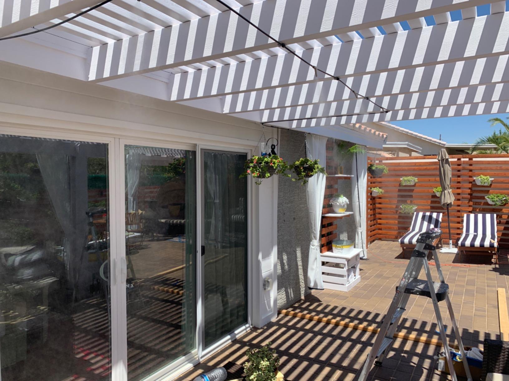 60' High-Pressure Mist Cooling System Kit with Premium Edition Remote Pump W/App Control for Outdoor Usage - (0.4 GPM, 30 Nozzles) (Black - 1/4