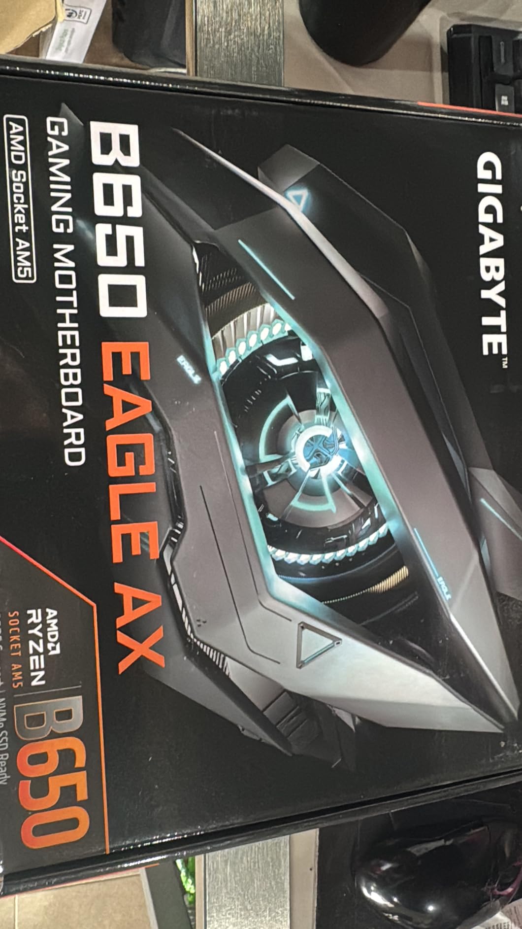 GIGABYTE B650 Eagle AX AM5 LGA 1718 AMD B650 ATX Motherboard, DDR5, Triple M.2 (1x PCIe 5.0 M.2 + 2X PCIe 4.0 M.2), USB 3.2 Gen2x2 Type-C, AMD Wi-Fi 6E, Realtek GbE LAN customer photo 1