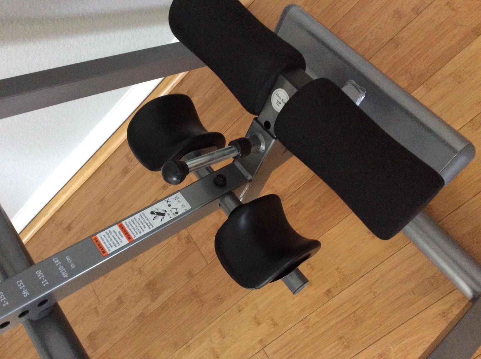 Innova Health and Fitness Inversion Table with Adjustable Headrest, Reversible Ankle Holders, and 300 lb Weight Capacity customer photo 2