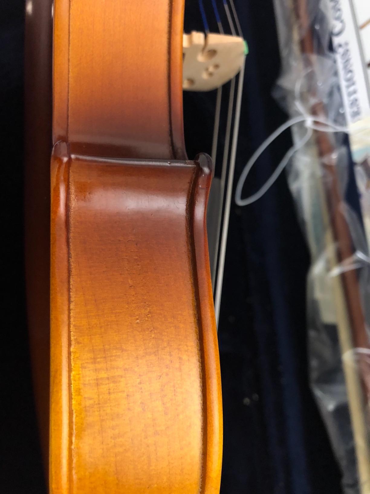 Bunnel Premier Violin Outfit 4/4 Full Size - Carrying Case and Accessories Included - Solid Maple Wood and Ebony Fittings By Kennedy Violins customer photo 1