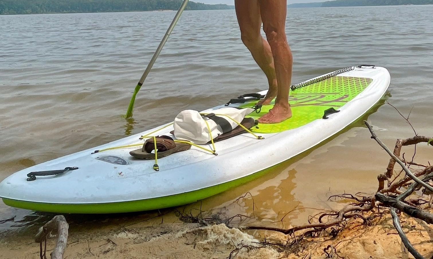 Pelican - Flow 106 Hardshell Stand-Up Paddle Board - Lightweight Board with a Bottom Fin for Paddling, Non-Slip Deck - Perfect for Youth & Adult - 10.2 ft customer photo 1