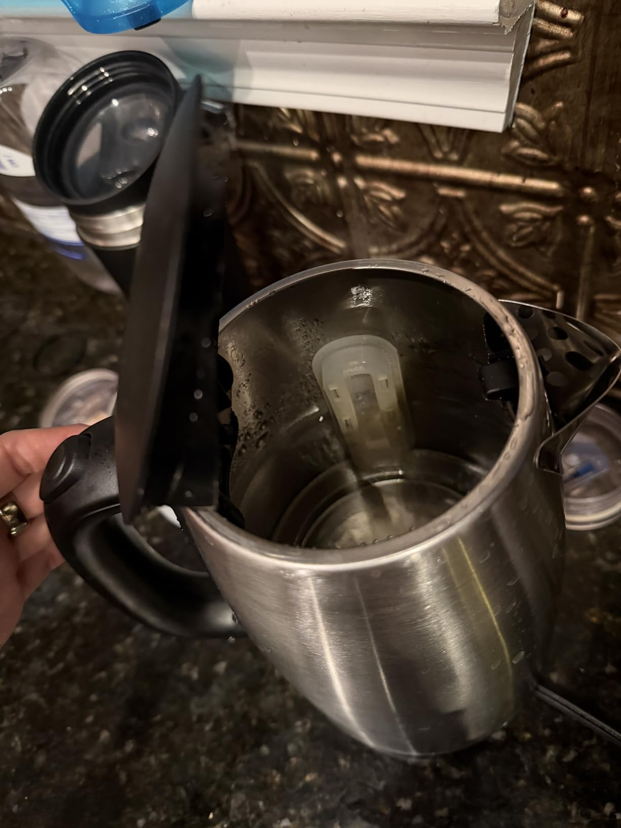 COMFEE' Stainless Steel Electric Kettle, 1.7 Liter Tea Kettle Electric & Hot Water Kettle, 1500W Fast Boil with LED Light, Auto Shut-Off and Boil-Dry Protection customer photo 2