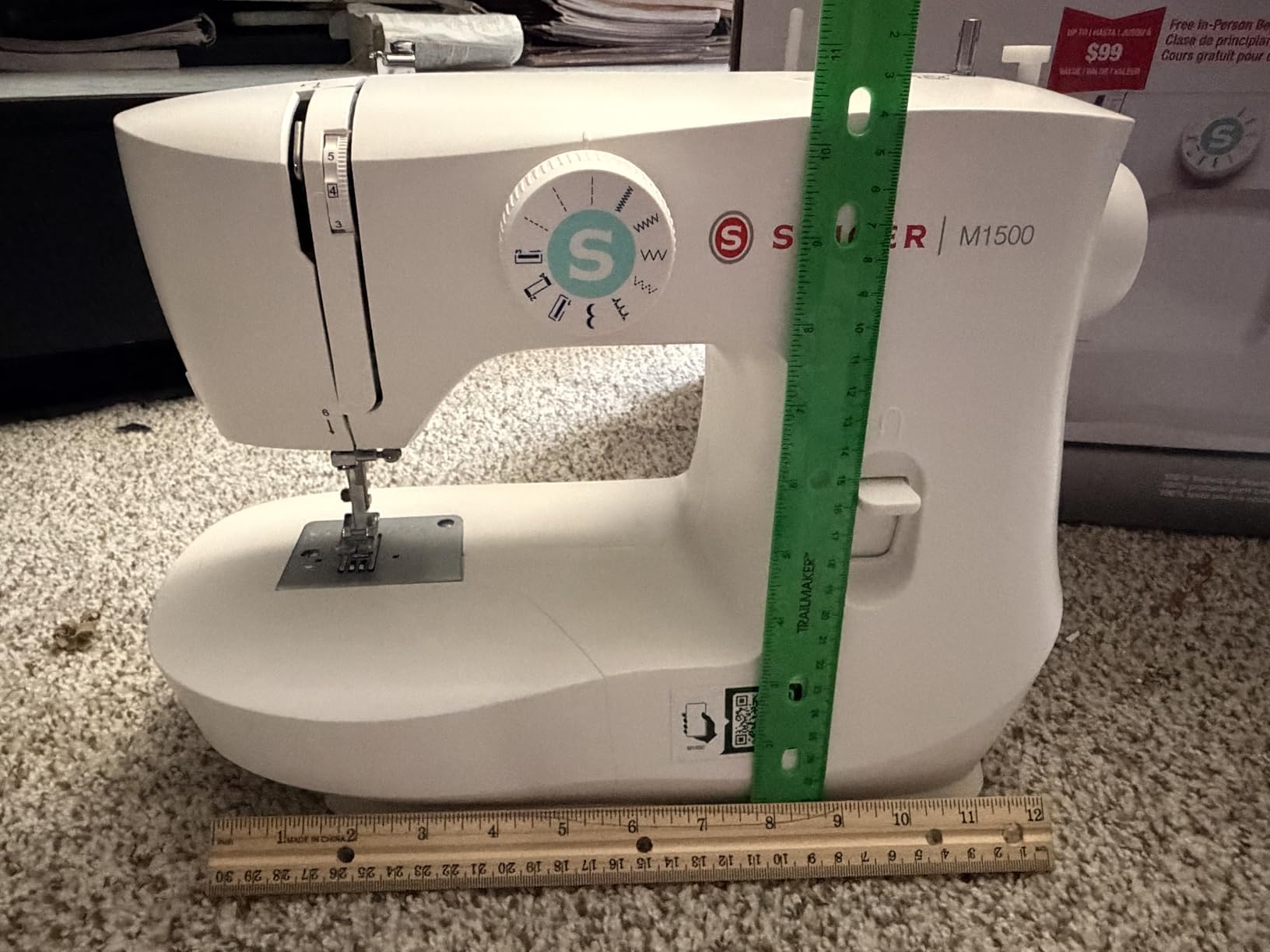 SINGER M1500 Lightweight & Portable Sewing Machine with Accessory Kit | 57 Stitch Applications, LED Light & 4-step Buttonhole | Great for Quilting, Crafts & Mending customer photo 2