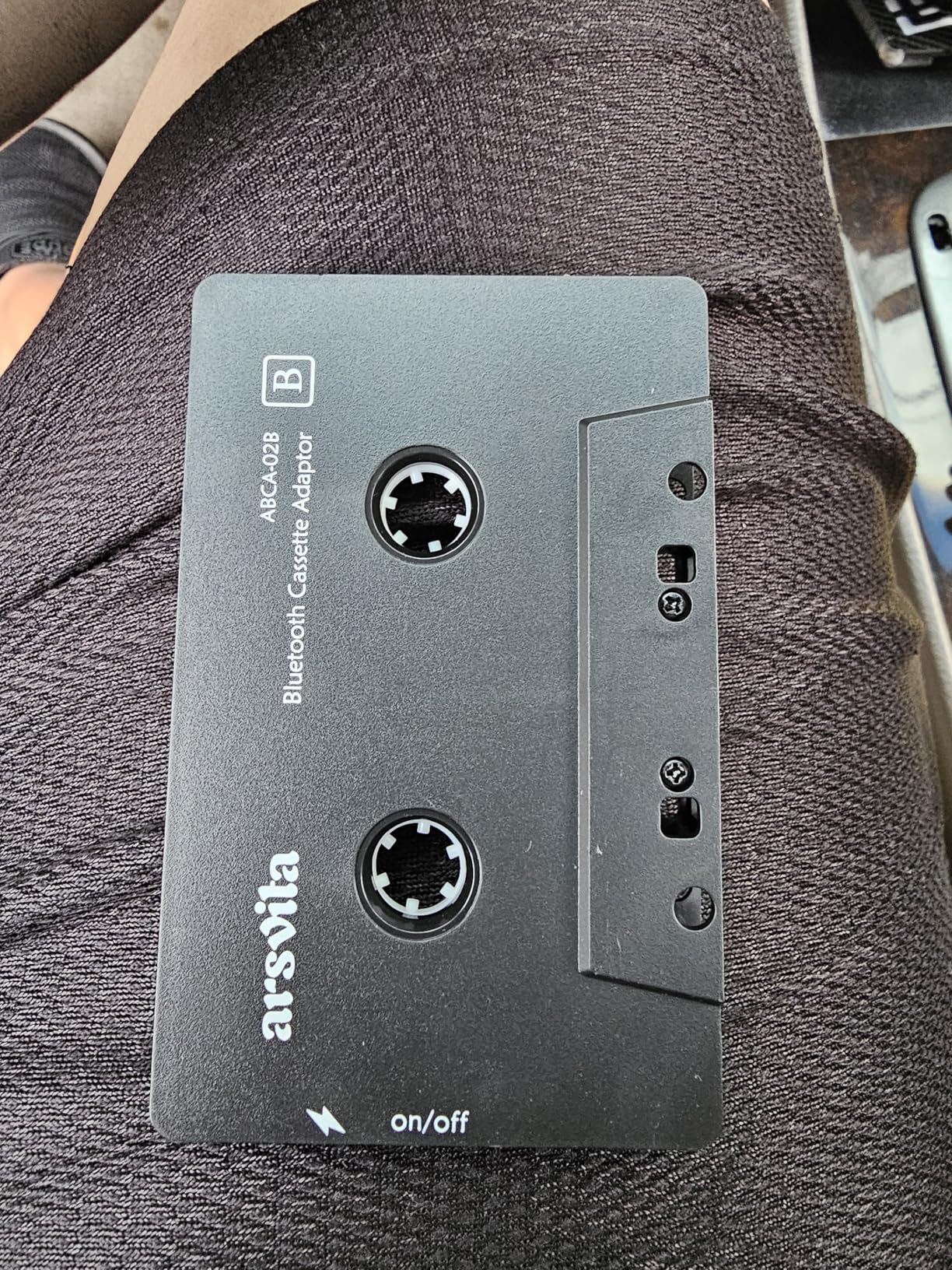 Arsvita Car Audio Bluetooth Wireless Cassette Receiver, Tape Player Bluetooth 5.0 Cassette Aux Adapter, Black customer photo 1