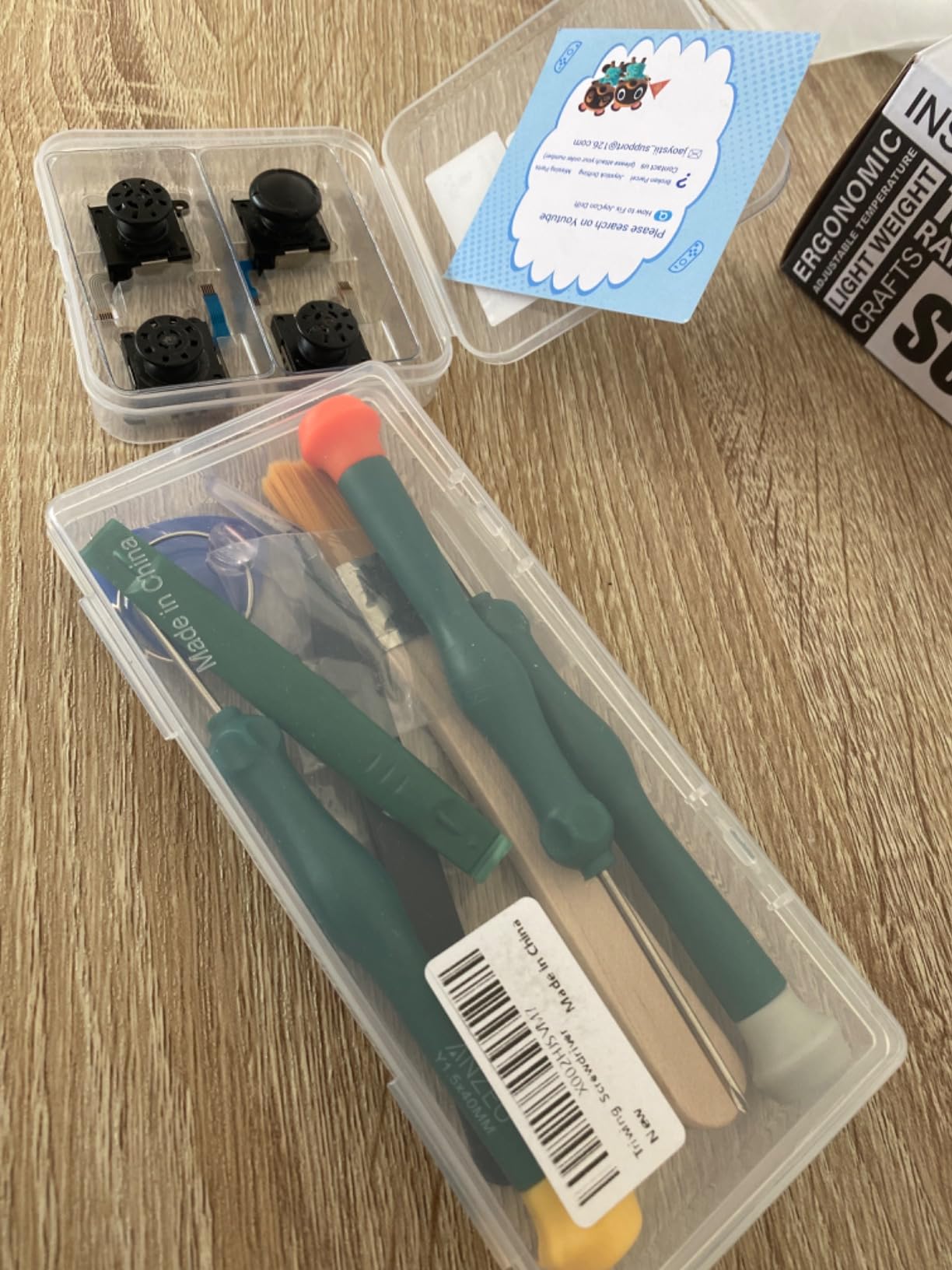 Triwing Screwdriver for Switch, Professional Repair Tool Kit for Joy-con Joystick Replacement with Tweezers, Opening Pry Bar & Suction Cup customer photo 1