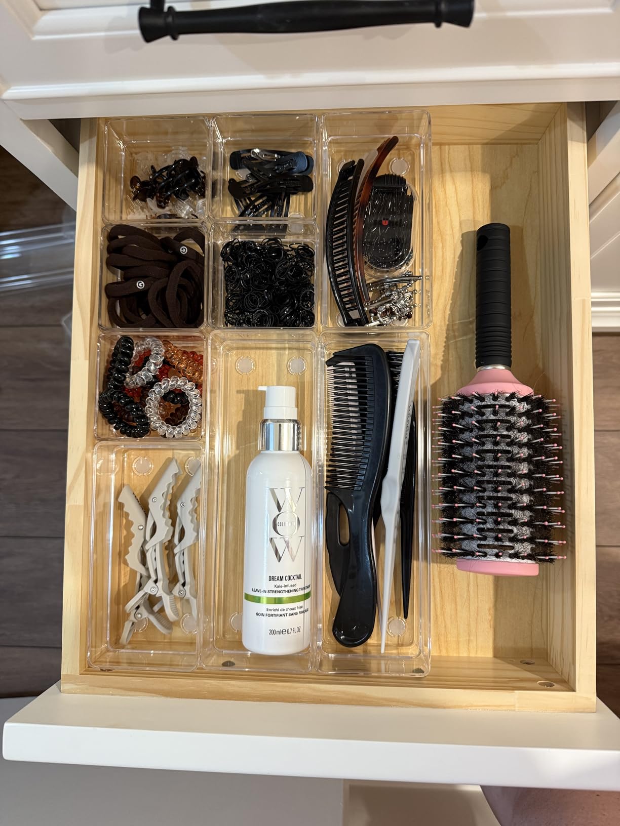 SMARTAKE 13-Piece Drawer Organizer with Non-Slip Silicone Pads, 5-Size Desk Drawer Organizer Trays Storage Tray for Makeup, Jewelries, Utensils in Bedroom Dresser, Office and Kitchen (Clear) customer photo 1