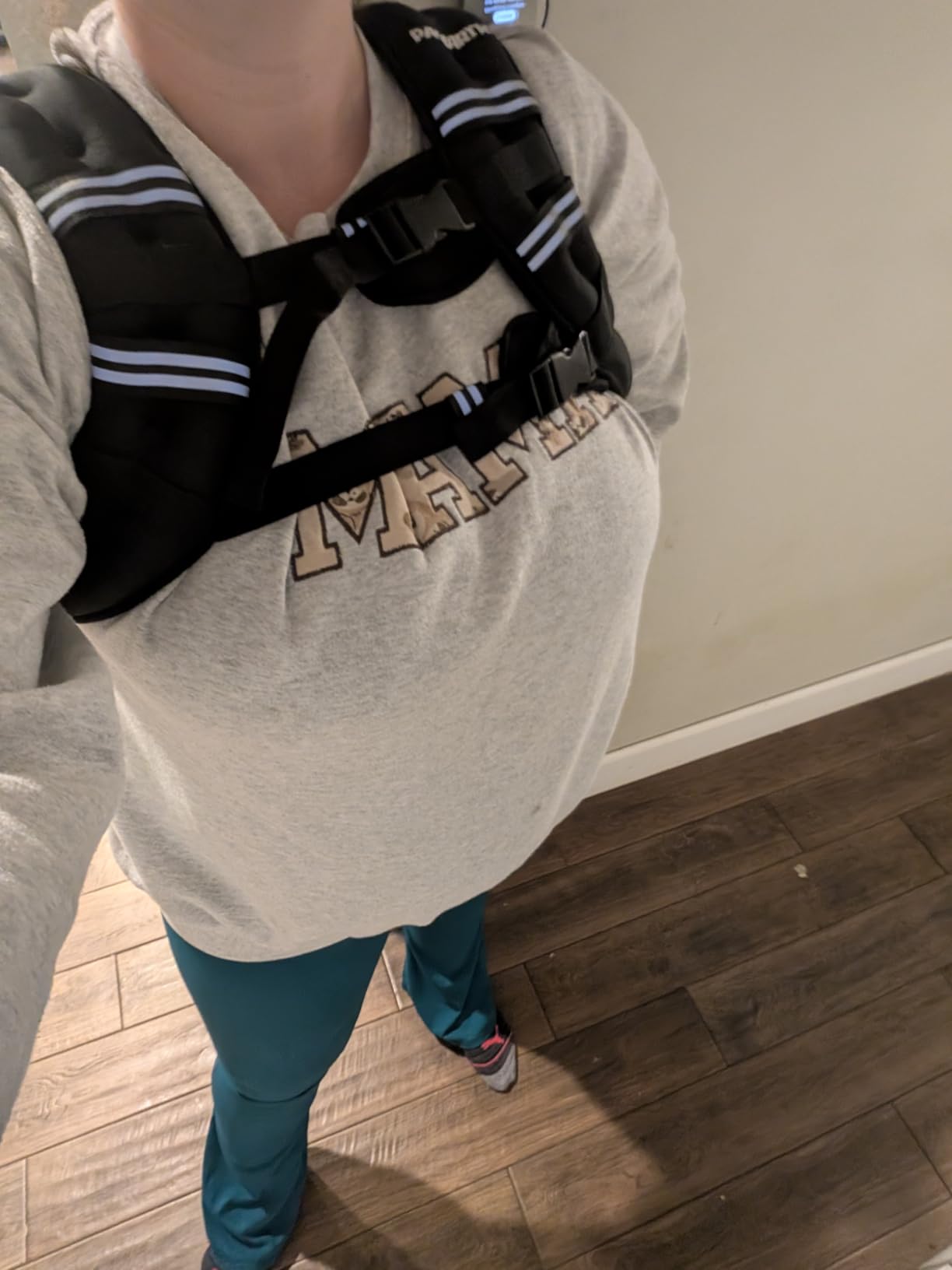 PACEARTH Weighted Vest,6lb/8lb/10lb/12lb/16lb/20lb/25lb/30lb Weight Vest with Reflective Stripe, Body Weight Vests for Women, Men, Weight Loss Workout, Strength Training, Running, Walking, Jogging customer photo 1