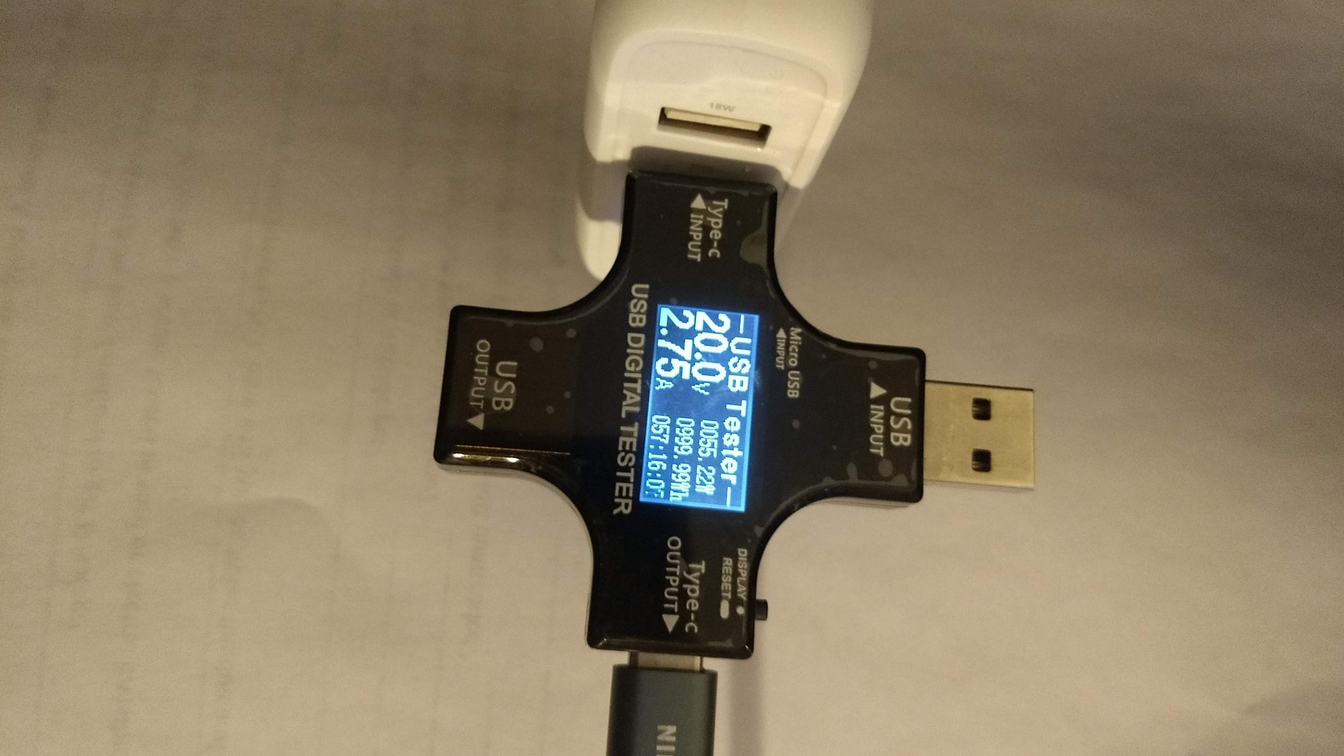 68W Two-Port GaN Wall Charger with 1 USB-C (60W) & 1 USB-A Ports (18W) with PD for Laptops, Tablets & Phones (iPhone 16/15/14/13/12/11/X, iPad, MacPro, Samsung, More), Non-PPS, White customer photo 1