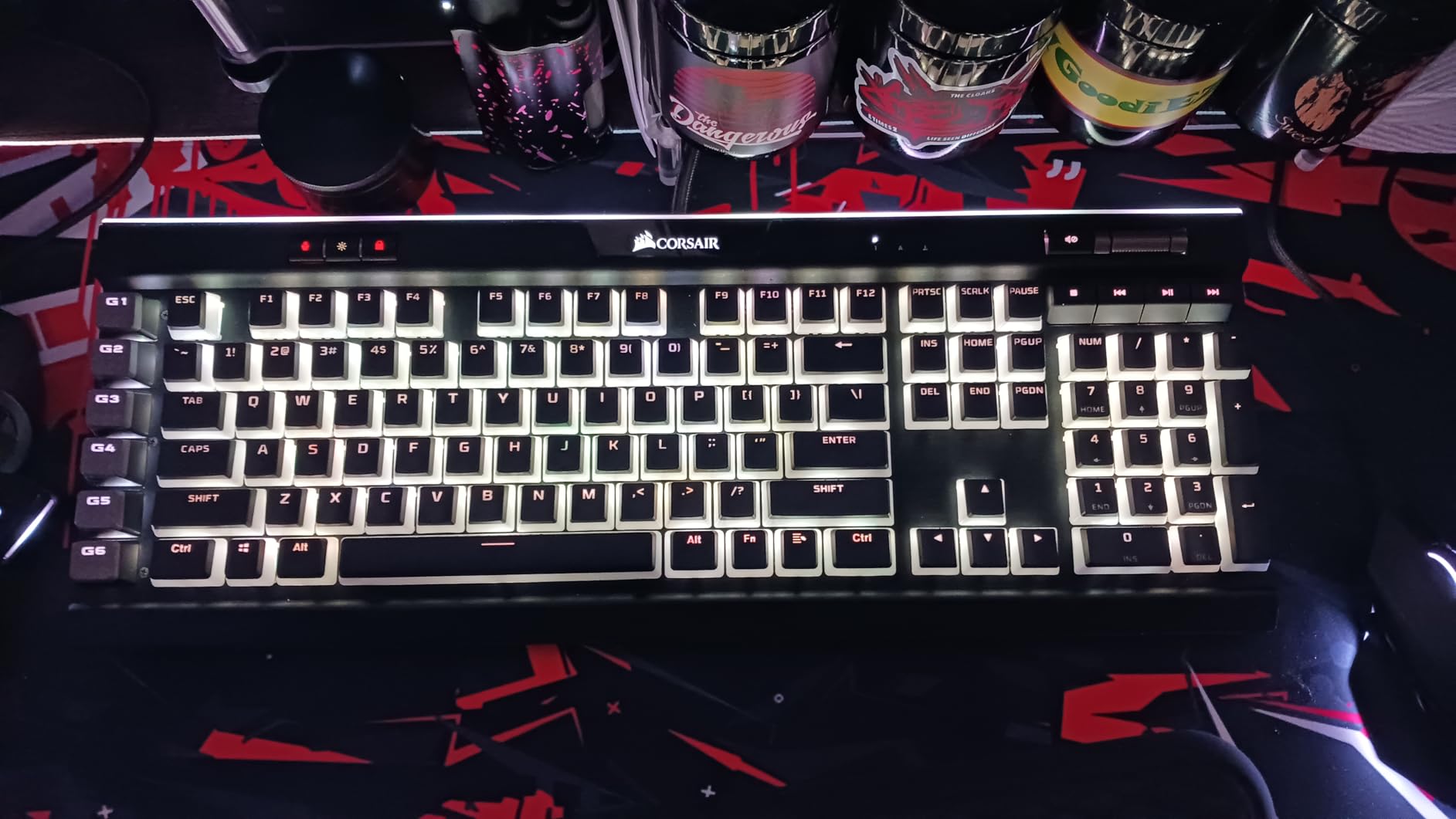 HyperX Pudding Keycaps - Double Shot PBT Keycap Set with Translucent Layer, for Mechanical Keyboards, Full 104 Key Set, OEM Profile, English (US) Layout - Black customer photo 2