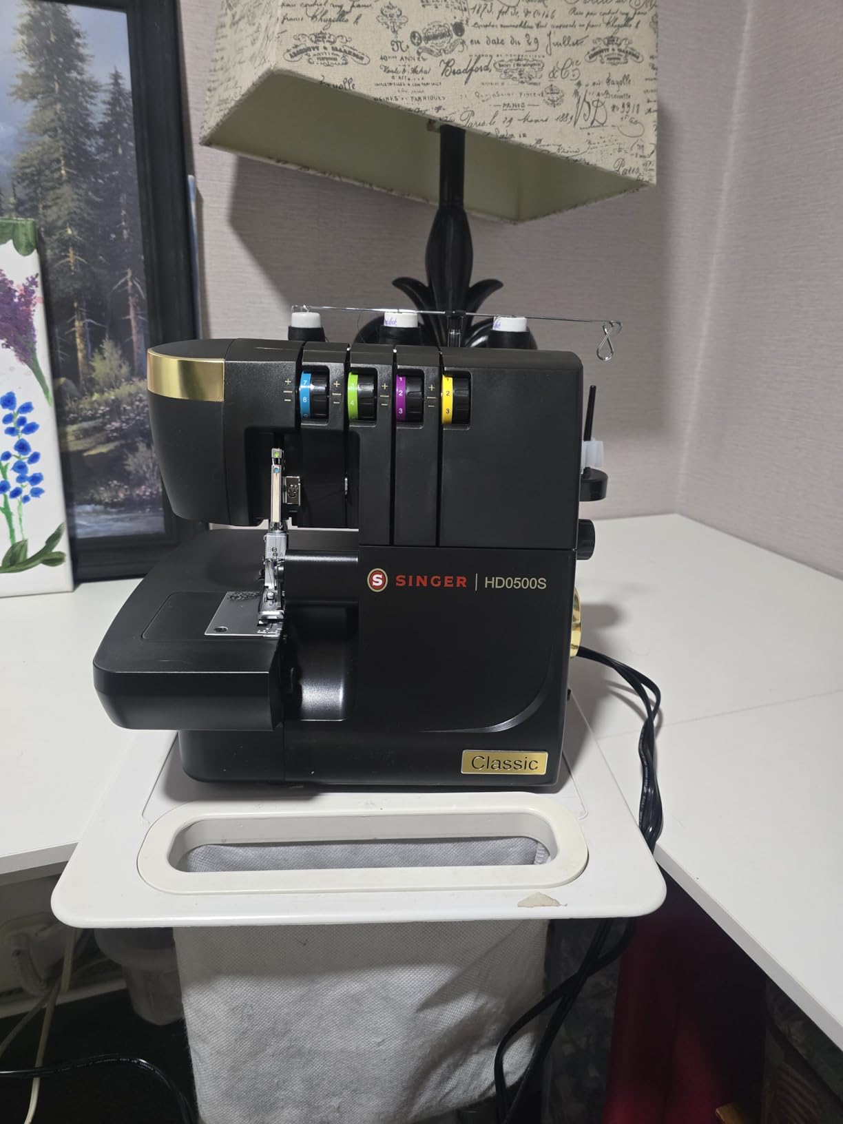 SINGER X5004-HD Metal Frame Serger & Overlock Machine | 2-3-4 Stitch Capability, 8 Built-In Stitches, 1300 Stitches per Minute, Adjustable Differential Feed & 2 LED Lights customer photo 2