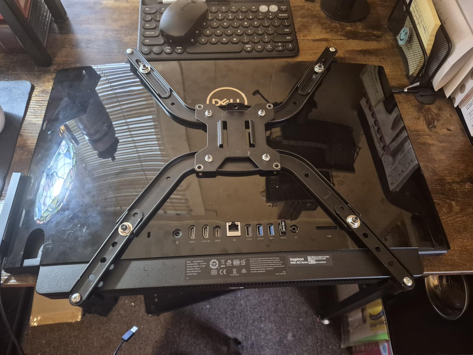 HUANUO Universal VESA Mount Adapter Kit, Non-VESA Adapter for 17 to 27 Inch Monitor Screens to 75x75 VESA Mount customer photo 2