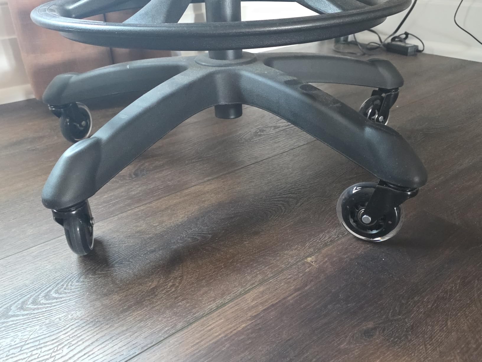 3 Inch Office Chair Wheels - Rubber Chair Casters Replacement, Heavy-Duty Computer Gaming Desk Caster Wheel Smooth & Safe Rolling for All Floors Including Hardwood and Carpet, Set of 5 customer photo 2