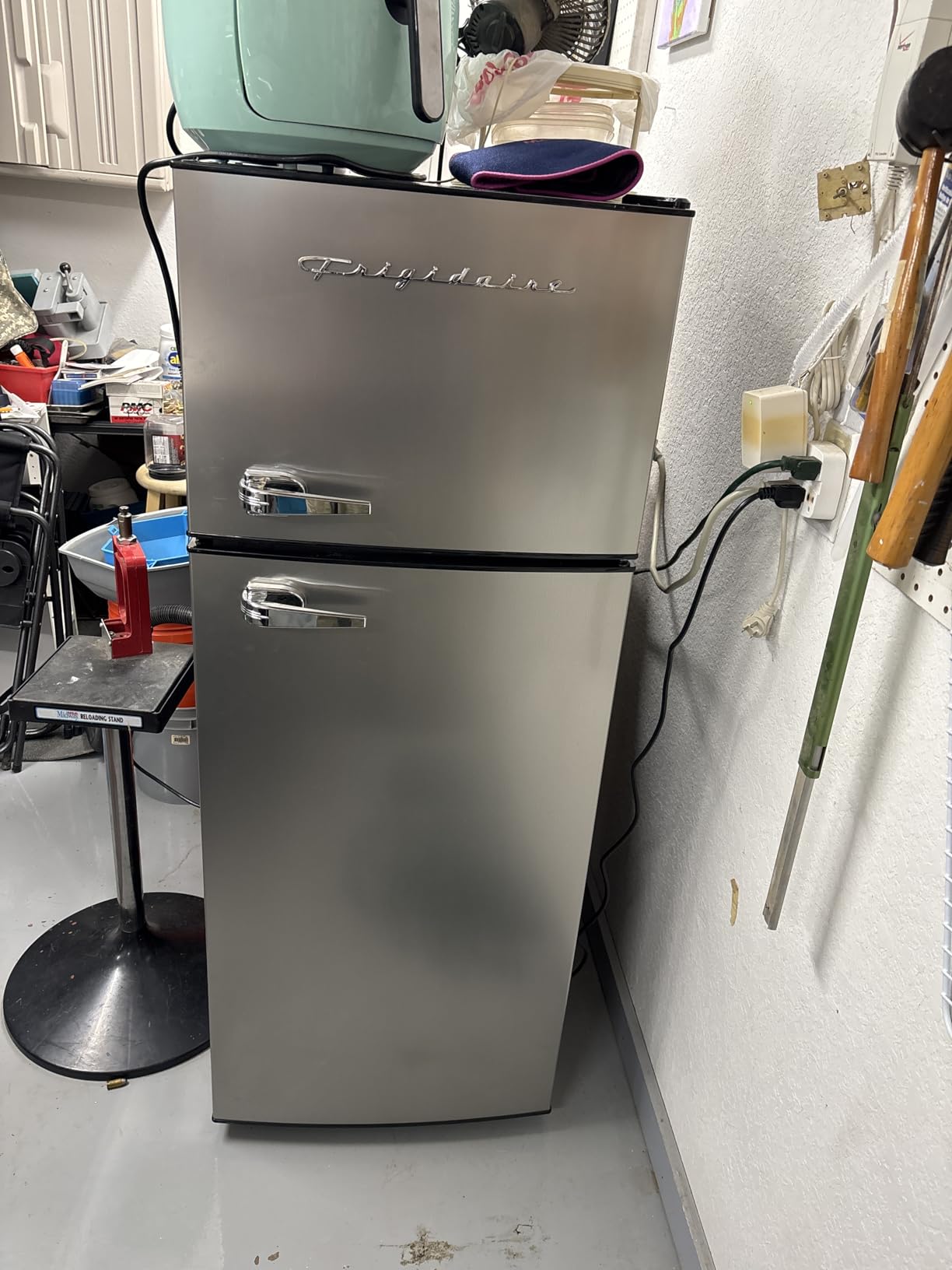 Frigidaire 2 Door Apartment Size Refrigerator/Freezer Combo, 7.5 cu ft, Platinum Series, Stainless, 23