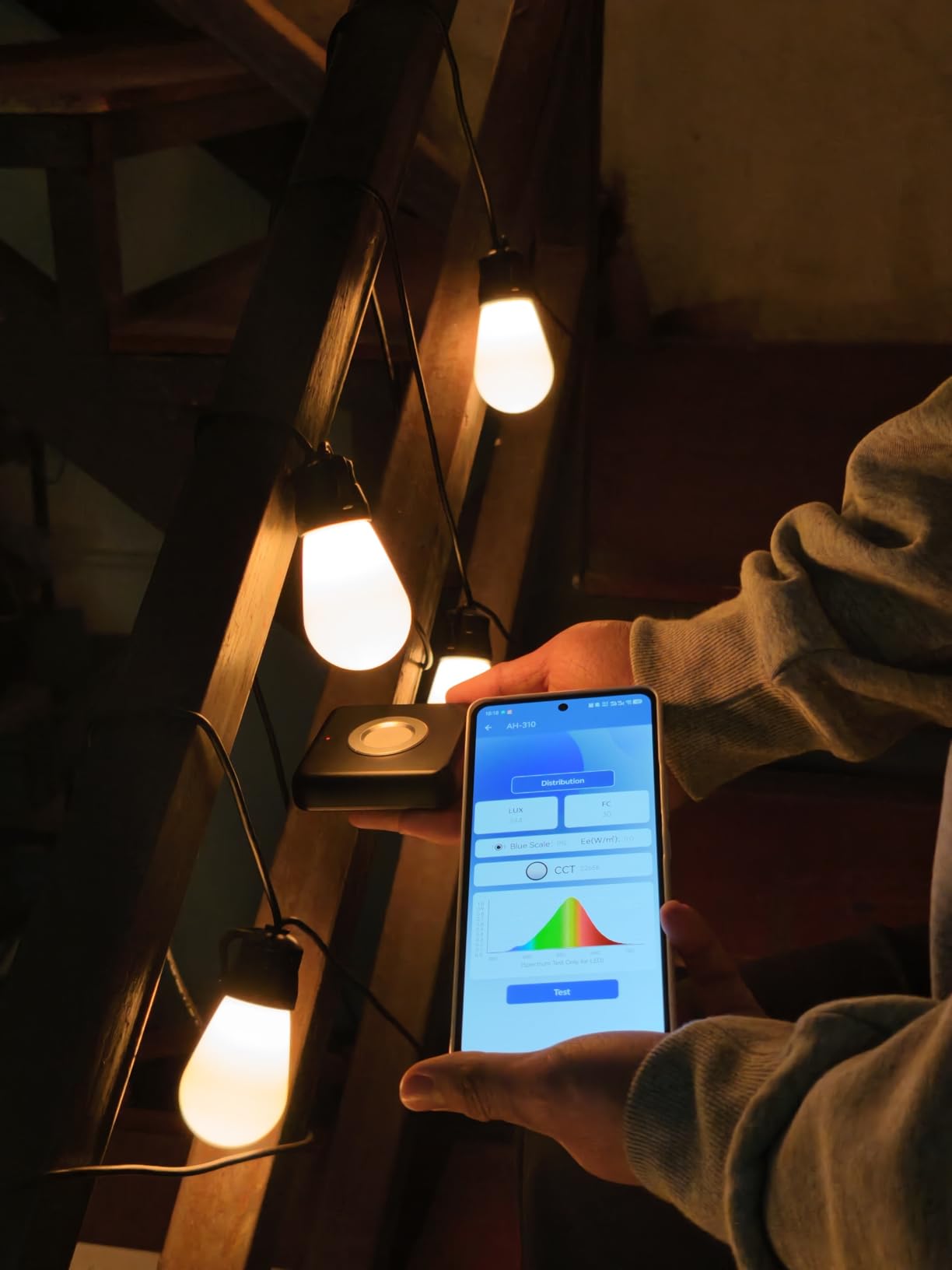 Govee Smart Outdoor String Lights H7015, 48ft RGBIC Outdoor Lights with 15 Dimmable LED Bulbs, IP65 Waterproof, Color Changing Warm White Lights with 47 Scene Modes for Patio, Backyard, App Control customer photo 1