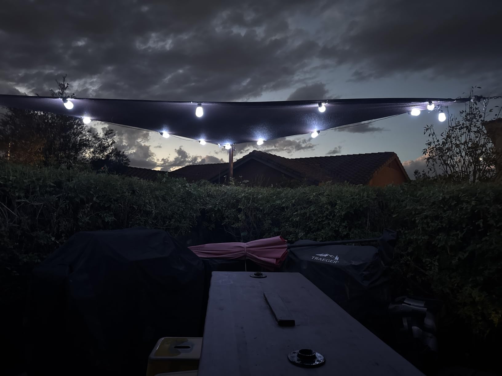 Govee Smart Outdoor String Lights H7015, 48ft RGBIC Outdoor Lights with 15 Dimmable LED Bulbs, IP65 Waterproof, Color Changing Warm White Lights with 47 Scene Modes for Patio, Backyard, App Control customer photo 2