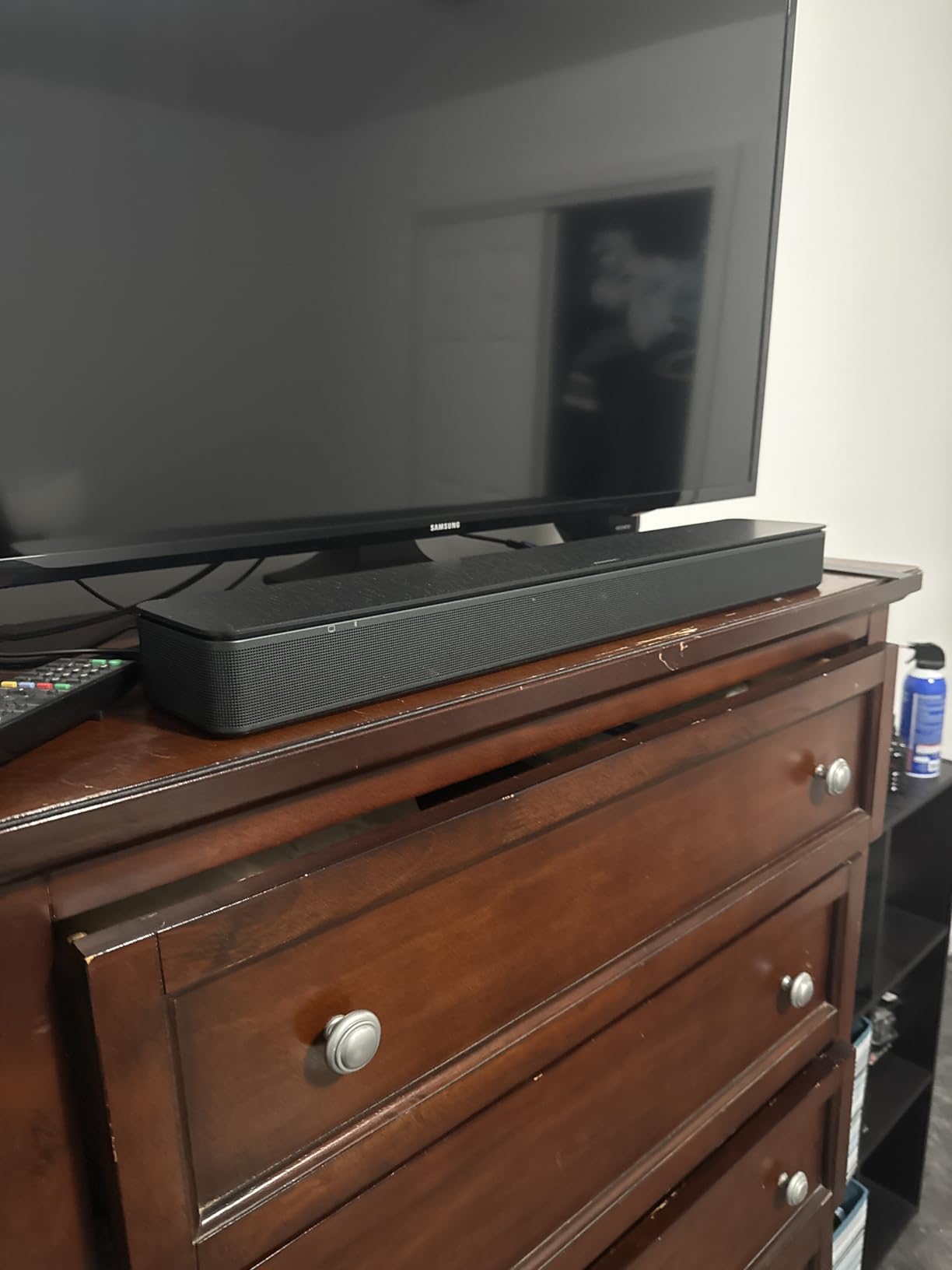 Bose TV Speaker - Soundbar for TV with Bluetooth and HDMI-ARC Connectivity, All-in-One Compact Soundbar, Includes Remote Control, Black customer photo 1