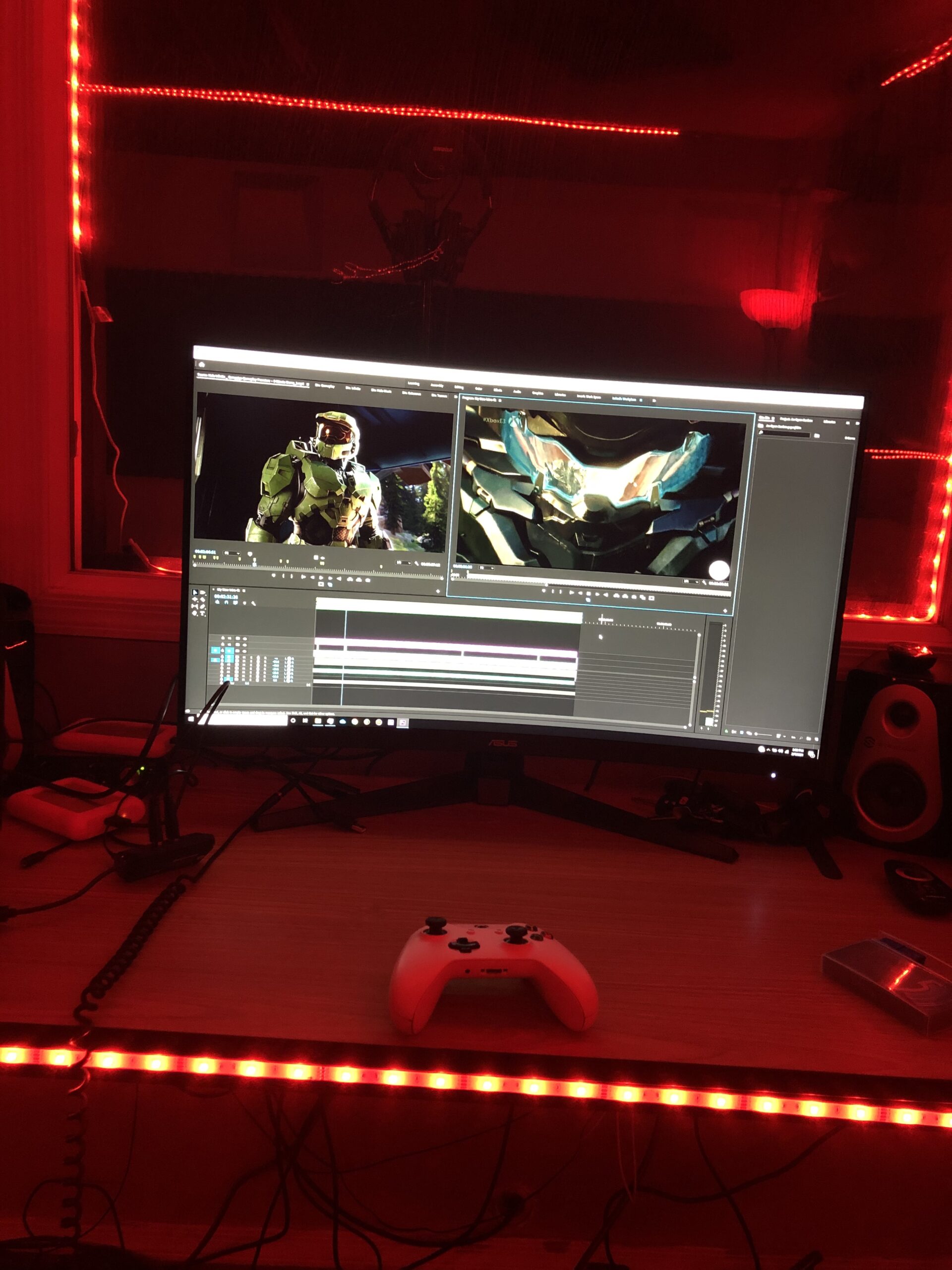 ASUS TUF 32 Inch Curved Gaming Monitor - QHD (2560 x 1440), 165Hz (Supports 144Hz), 1ms, Extreme Low Motion Blur, Speaker, FreeSync Premium, VESA Mountable, DisplayPort, HDMI - VG32VQ1B customer photo 2