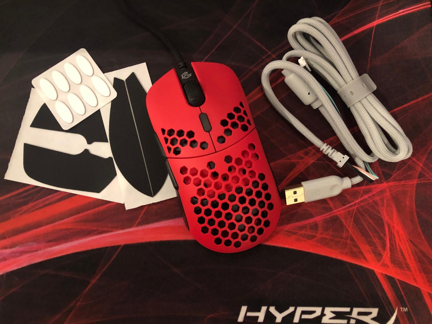 G-Wolves Hati HTM/HT-M Medium 56g Ultra Lightweight Honeycomb Wired Gaming Mouse, PixArt 3389 Sensor 16000 DPI customer photo 2