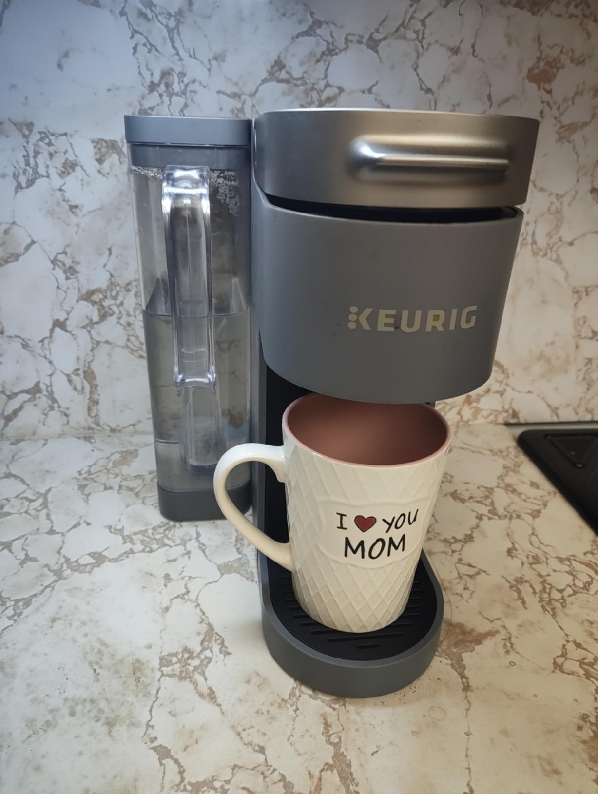 K-Supreme Single Serve K-Cup Pod Coffee Maker, MultiStream Technology, 4 Brew Sizes, 66oz Dual-Position Removable Reservoir, Gray customer photo 1