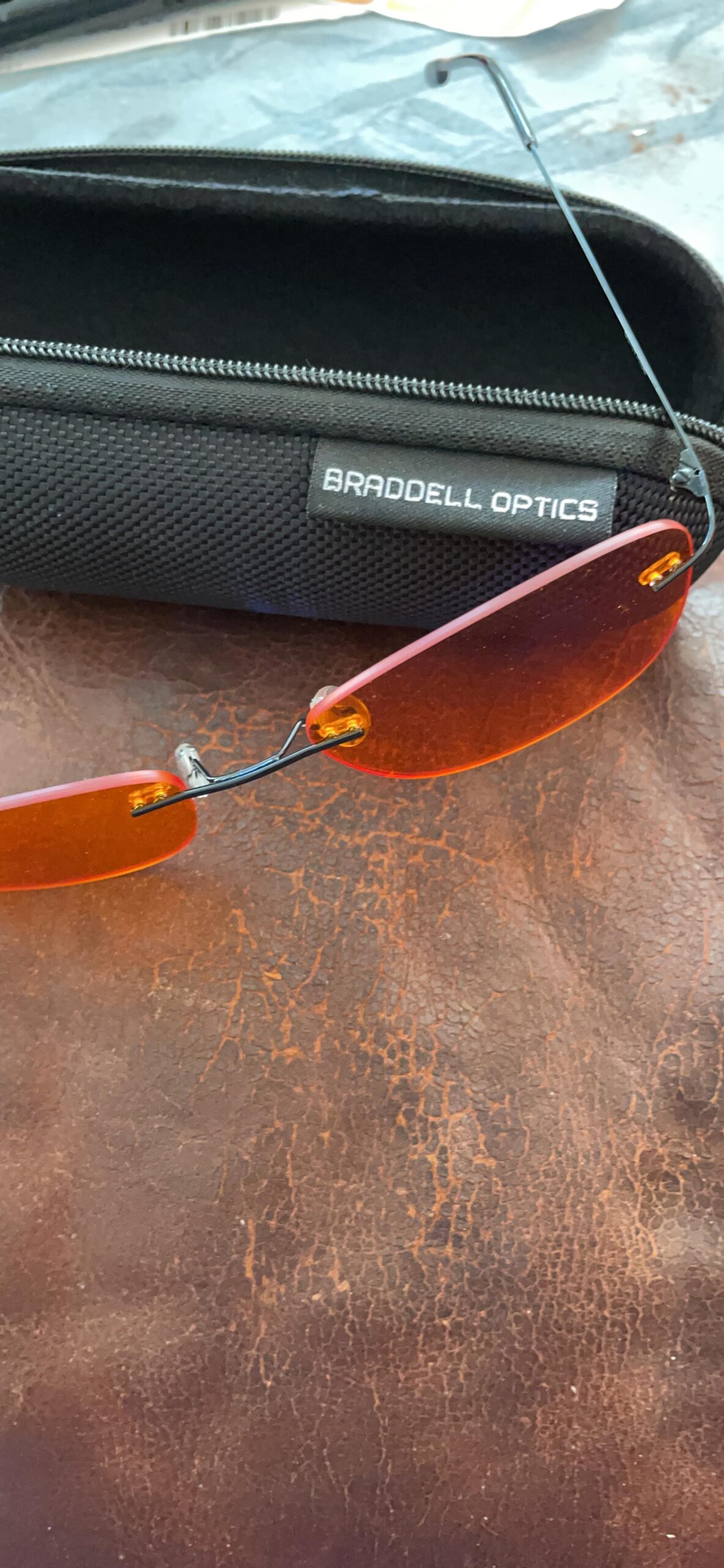 BRADDELL Indoor FL-41 Rose & Outdoor FL-60 Clip-on Fit-over Blue Blocking Migraine Computer Reading Glasses for Light Sensitivity, Photophobia and Fluorescent LED Lighting customer photo 1