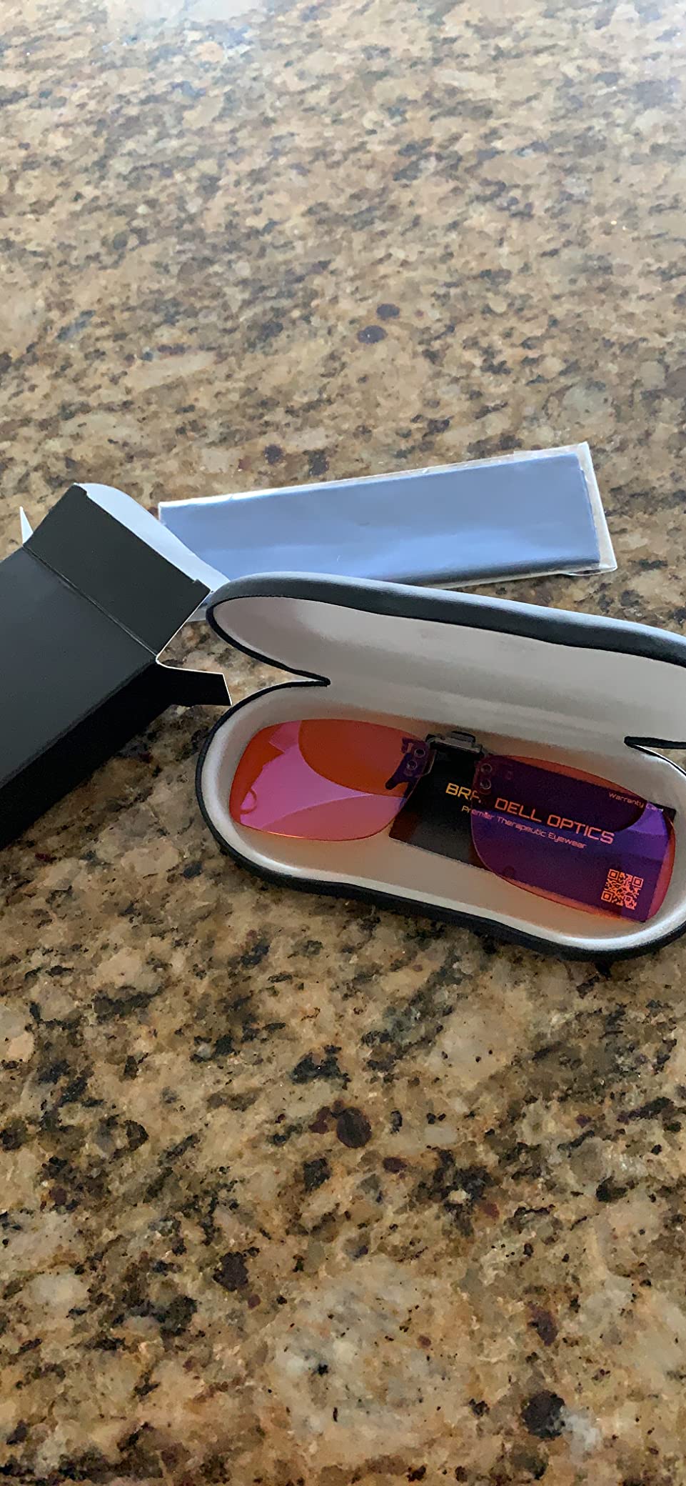 BRADDELL Indoor FL-41 Rose & Outdoor FL-60 Clip-on Fit-over Blue Blocking Migraine Computer Reading Glasses for Light Sensitivity, Photophobia and Fluorescent LED Lighting customer photo 2