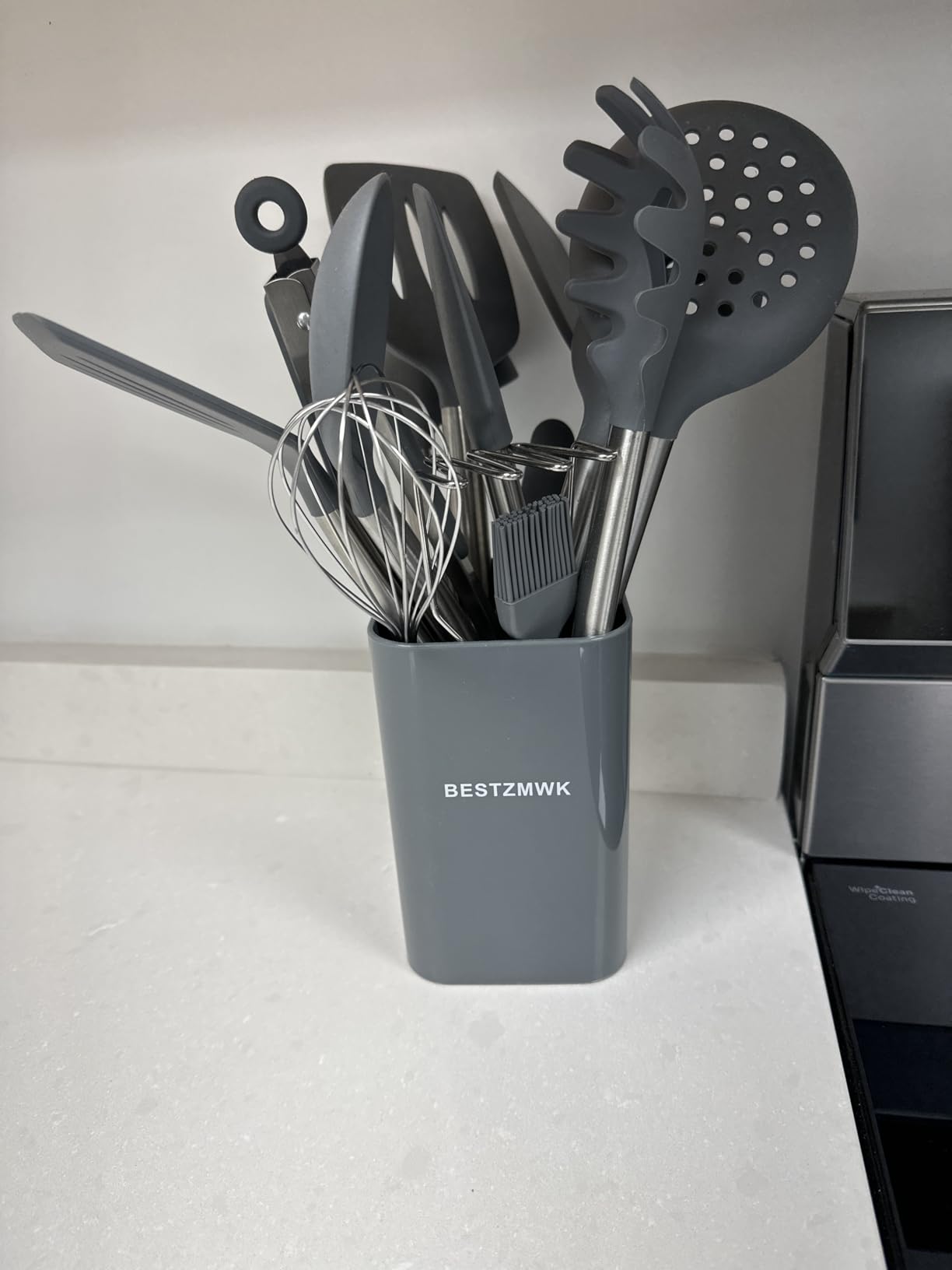 Kitchen Utensil Set-Silicone Cooking Utensils-33 Kitchen Gadgets & Spoons for Nonstick Cookware-Silicone and Stainless Steel Spatula Set-Best Kitchen Tools, Useful Pots and Pans Accessories customer photo 1