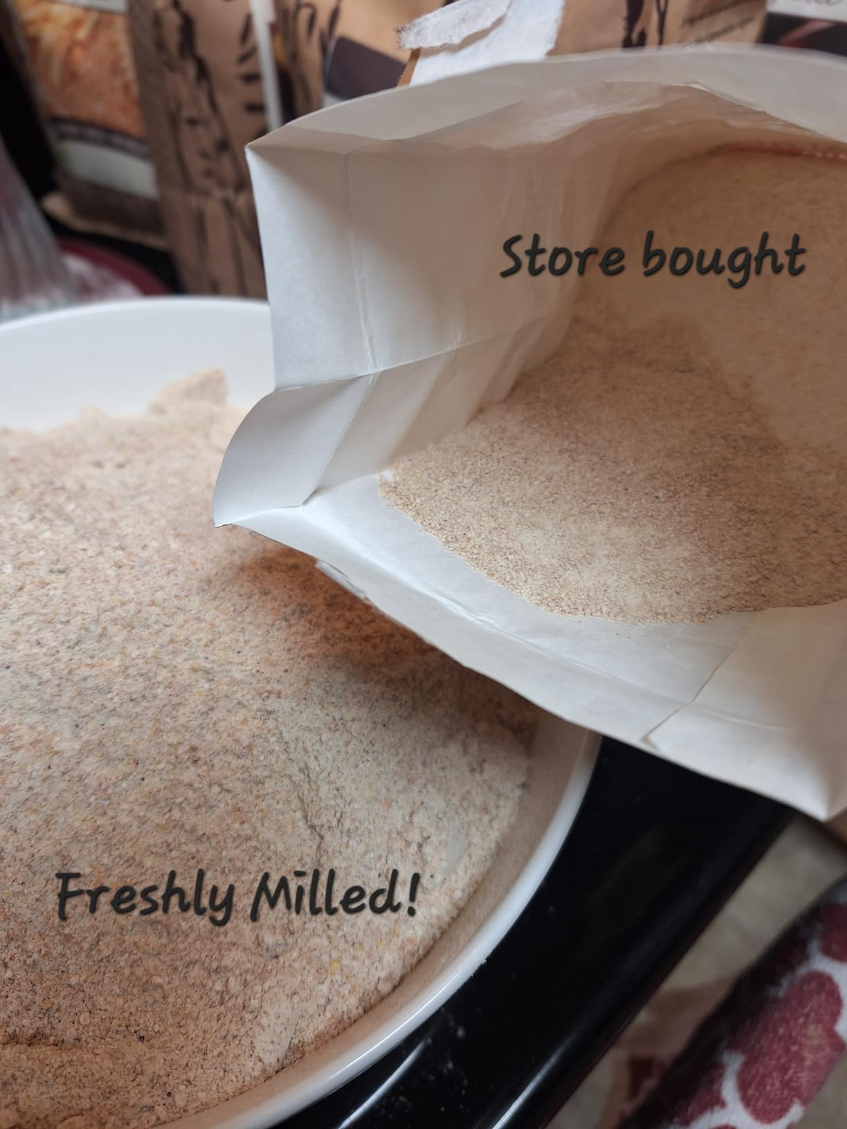 Moongiantgo Grain Mill Grinder Electric 700g Commercial Spice Grinder 2500W Stainless Steel Pulverizer Dry Grinding Machine for Wheat Corn Rice Pepper Herbs Coffee Beans (700g Upright, 110V) customer photo 2