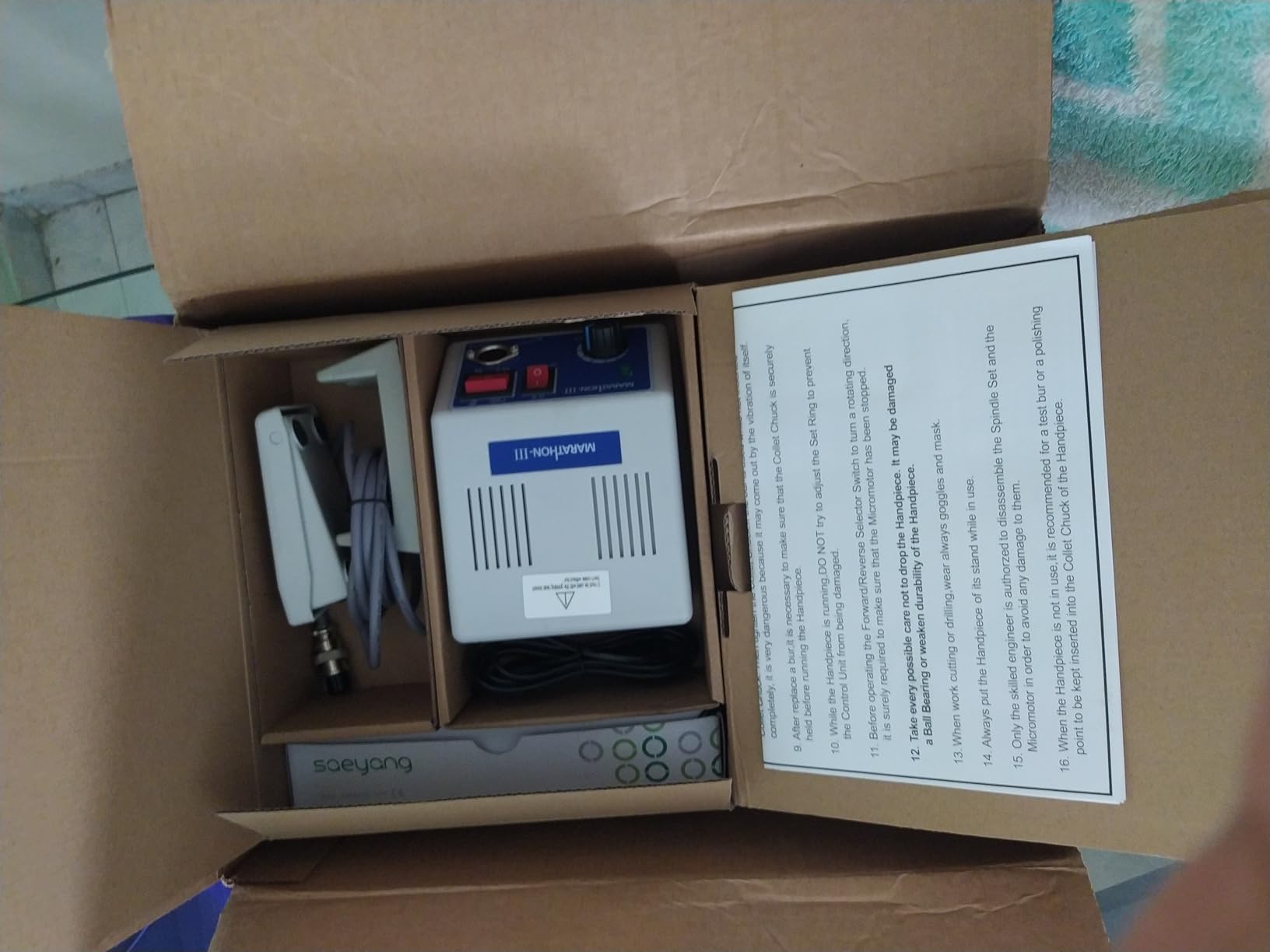 Marathon -III MICROMOTOR Lab Jewelry Micromotor Micro Motor Hand Kit Fit Marathon customer photo 2