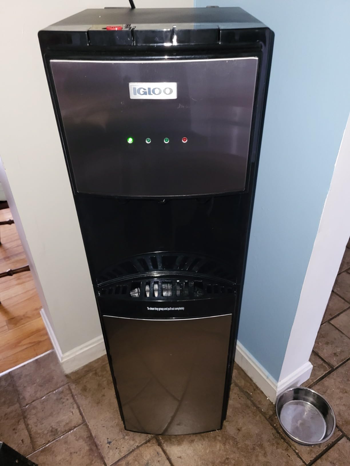 Igloo Bottom Loading Water Cooler - Hot, Cold, & Room Temperature Dispenser - Stainless Steel, Holds 3 & 5 Gallon Jugs, Child Safety Lock - for Homes, Kitchens, Offices, Dorms customer photo 2