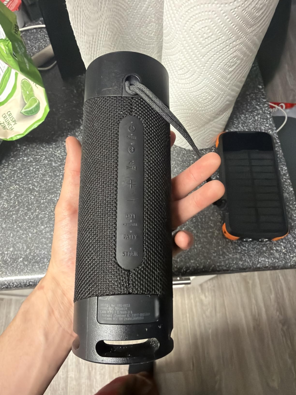 Sony SRS-XB23 - Super-Portable, Powerful and Durable, Waterproof, Wireless Bluetooth Speaker with Extra BASS - Black customer photo 1