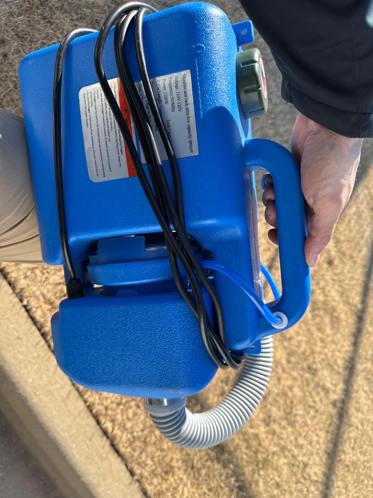 LONYEON 8L Electric ULV Cold Fogger Machine with Backpack Mist Atomizer, Adjustable Flow Rate, Large Area Spraying for Home Indoor Outdoor customer photo 1