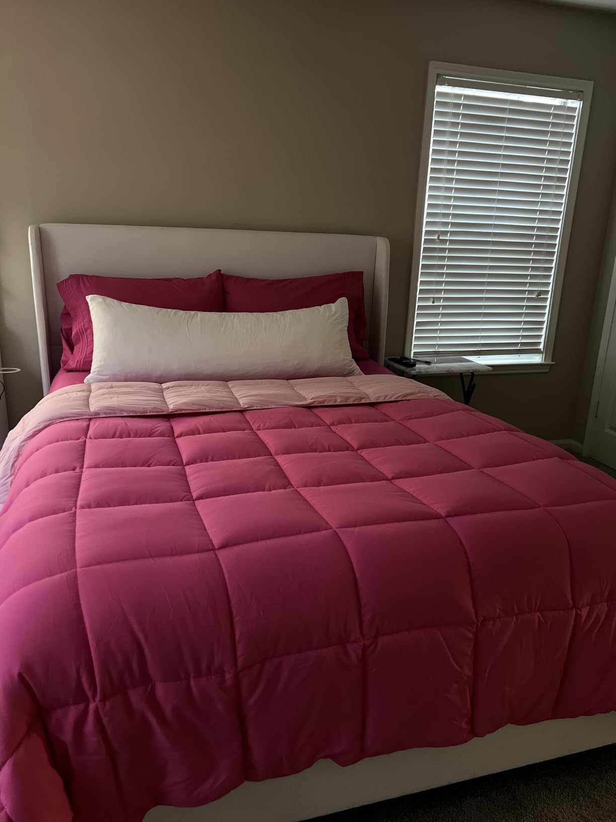 HIG 3pc Green Queen Size Comforter Set - All Season Reversible Down Alternative Bedding Comforter Set - Quilted Duvet Insert with Corner Tabs - Box Stitched Blanket - Breathable, Soft, Fluffy customer photo 2