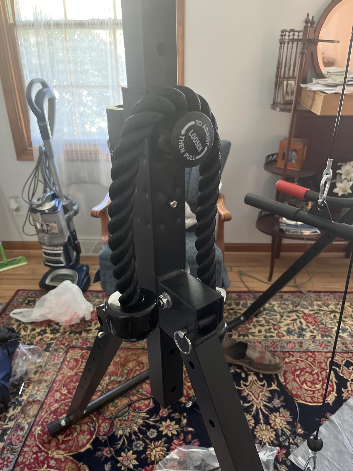 Mikolo Fitness LAT and Lift Pulley System, Dual Cable Machine with Upgraded Loading Pin for Triceps, Biceps, Back customer photo 2