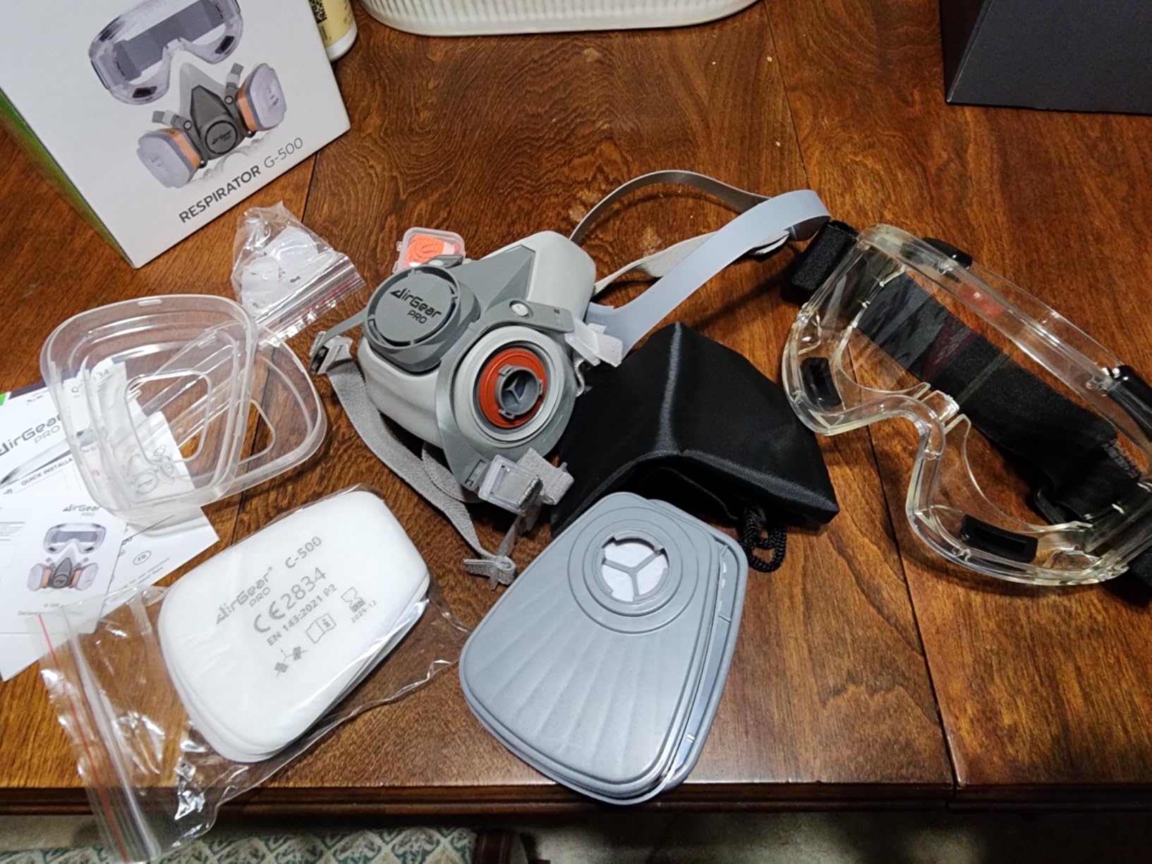 AirGearPro G-500 Reusable Respirator Mask with A1P2 Filters customer photo 1