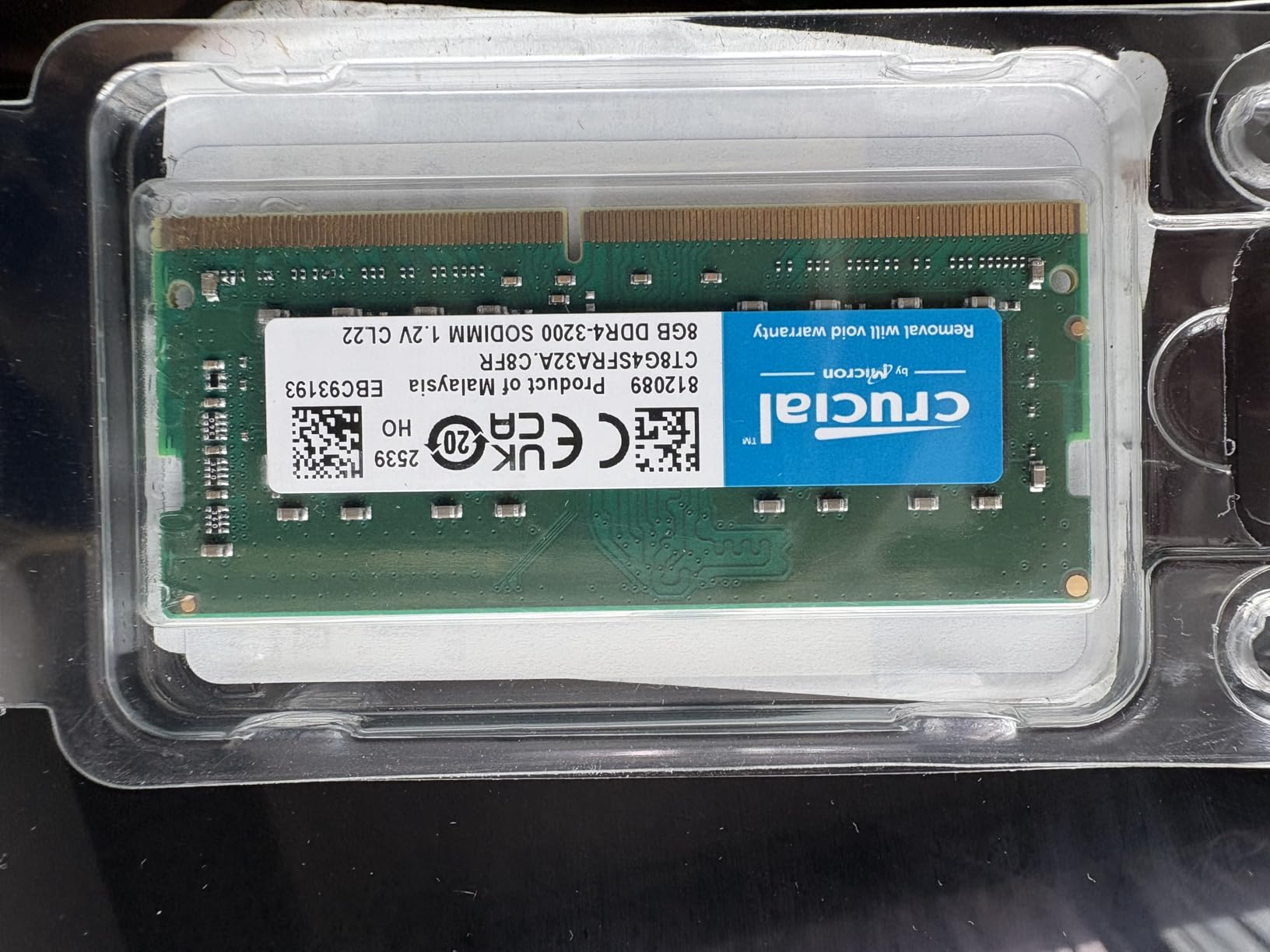 Crucial 32GB DDR4 RAM Kit (2x16GB), 3200MHz (PC4-25600) CL22 Laptop Memory, SODIMM 260-Pin, Downclockable to 2933/2666MHz, Compatible with 13th Gen Intel Core and AMD Ryzen 7000 - CT2K16G4SFRA32A customer photo 2