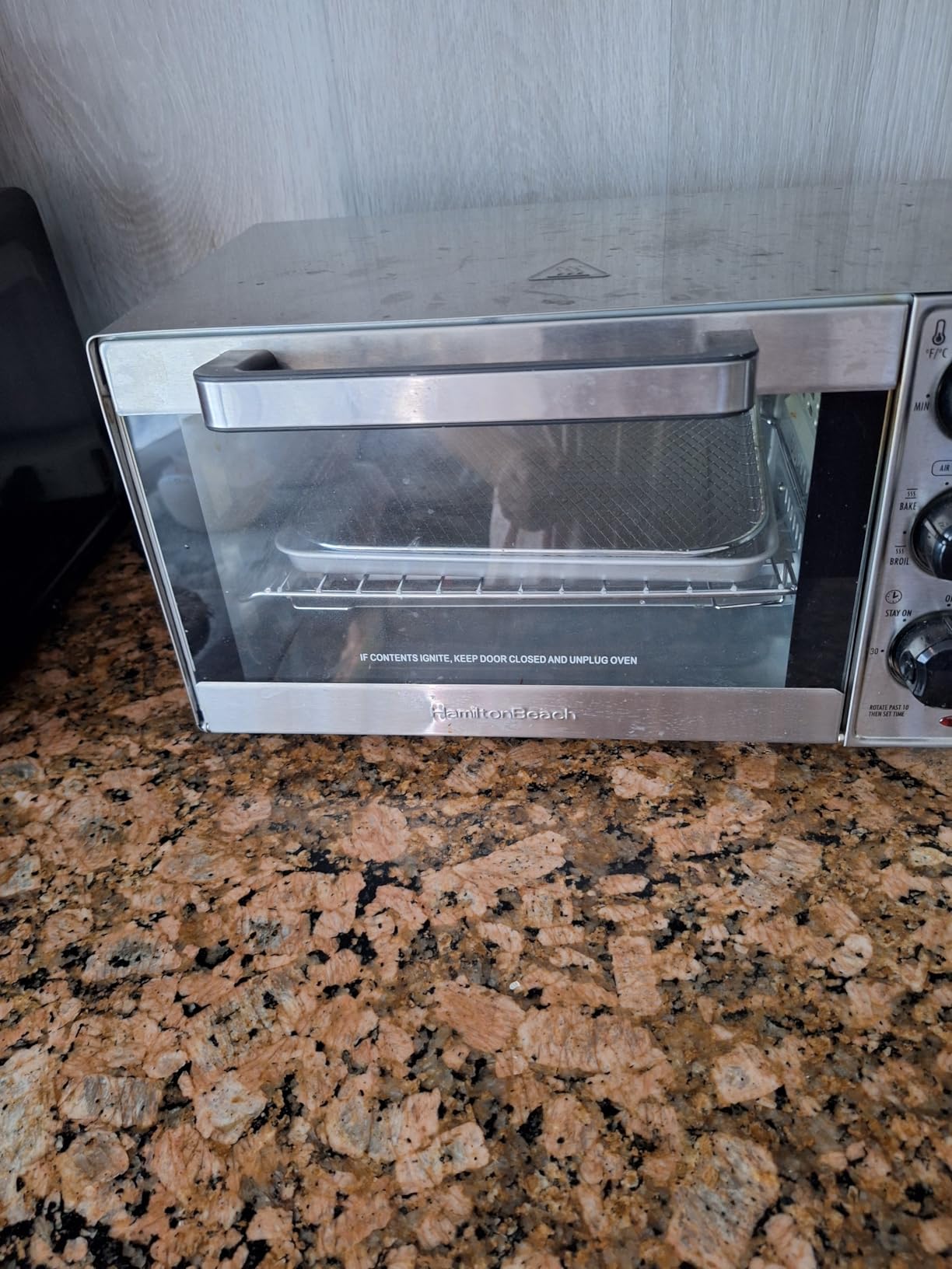 Hamilton Beach Sure-Crisp Air Fryer Toaster Oven Combo, Fits 9