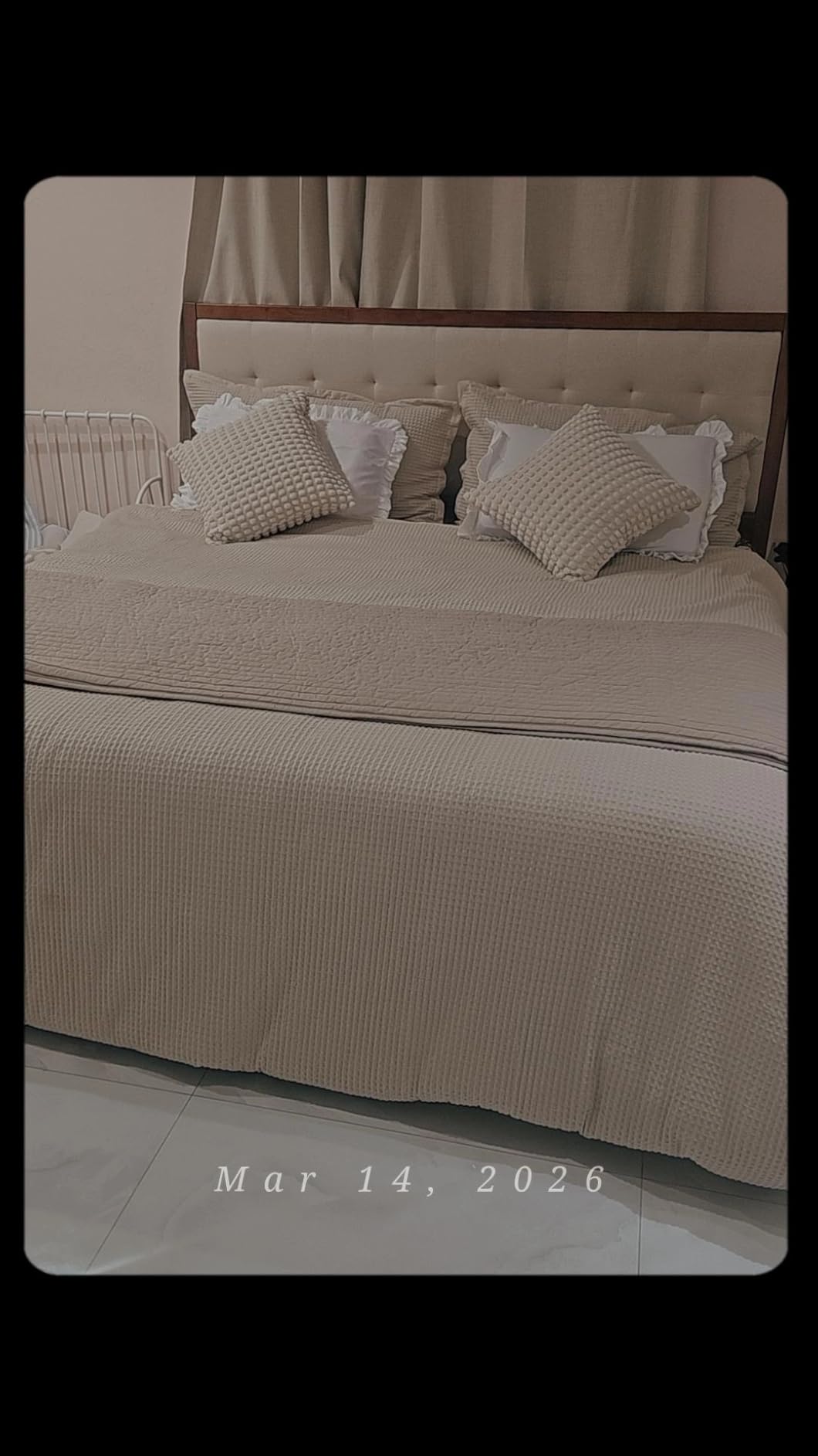 Bedsure Cotton Duvet Cover Queen - 100% Cotton Waffle Weave Coconut White Duvet Cover Queen Size, GentleSoft and Breathable Bedding Set for All Season, 3 Pieces, 90