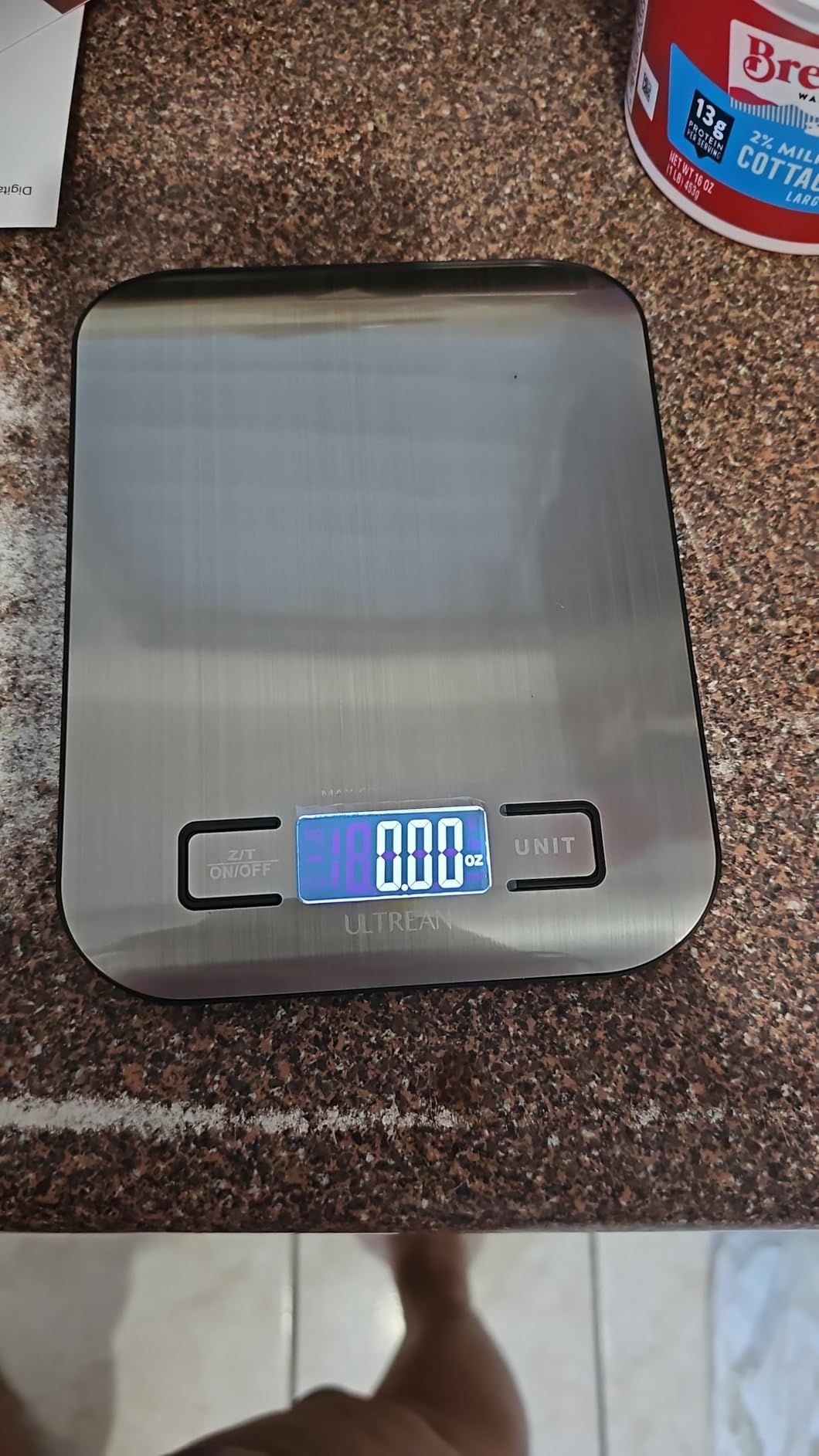 Ultrean Food Scale, Digital Kitchen Scale with LCD Display, Weight Grams and Ounces for Baking Cooking and Meal Prep, 6 Units with Tare Function, 304 Stainless Steel, 11lb (Batteries Included) customer photo 1