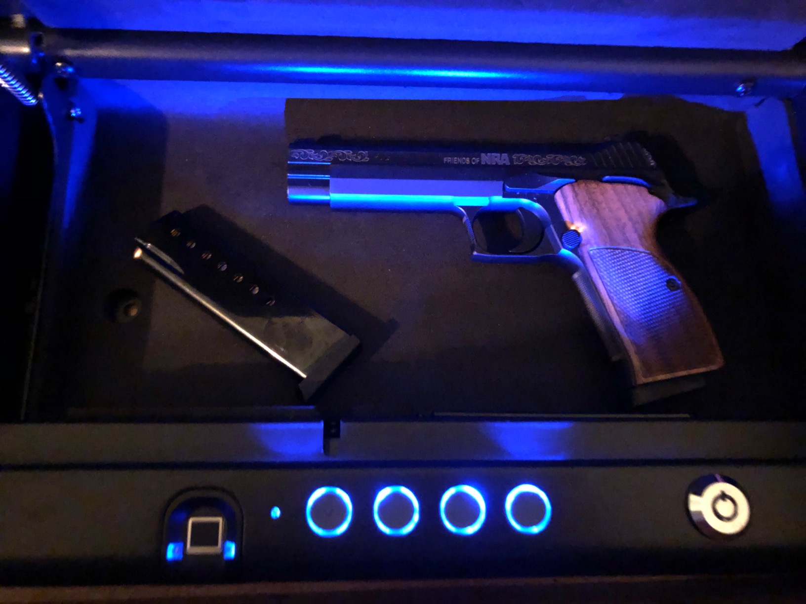 SentrySafe Biometric Gun Safe for Handguns, Fingerprint Gun Safe with Interior Light, 2 Handgun Capacity, Firearm Storage with Bolt Down Kit customer photo 2