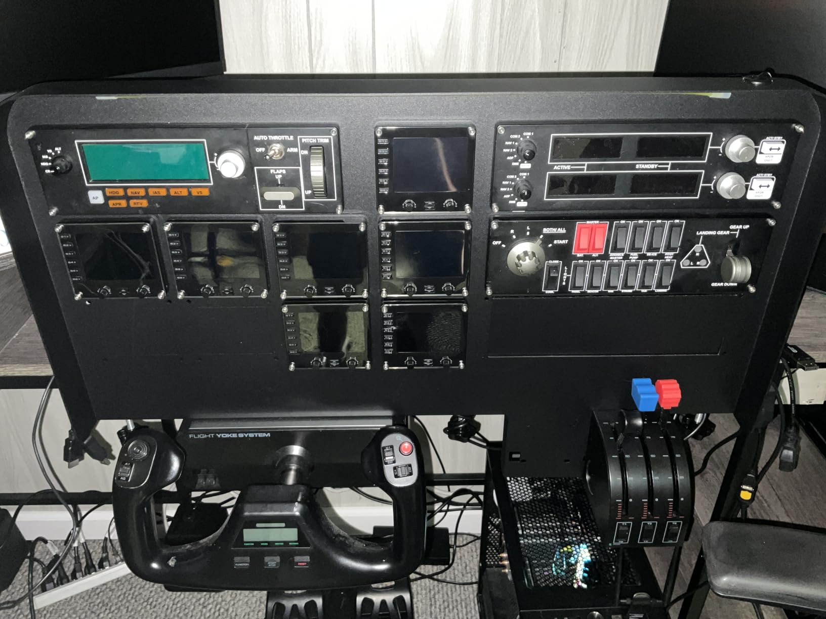 Meza Flight Simulator Cockpit ,wheel stand pro flight simulator cockpit Kit - Pre-Cut Flight Sim Mounting Set - Compatible with Logitech, Saitek & Honeycomb Yokes, Throttle Panels customer photo 2