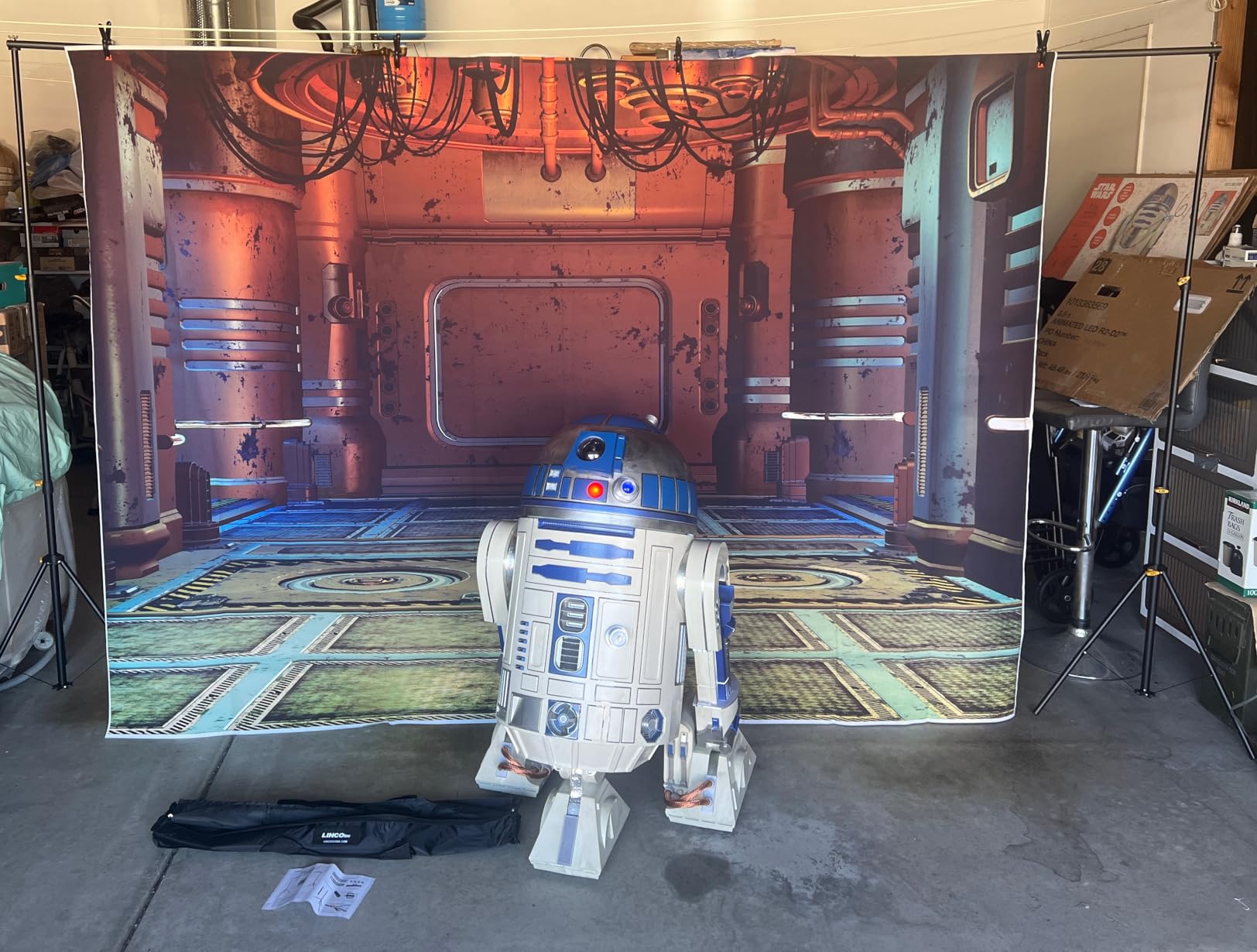 LINCO Lincostore Backdrop Support Stand Kit 10x6.5ft Adjustable Photography Studio Photo Background Support System with Carrying Bag for Green Screen Muslin, 4171 customer photo 1