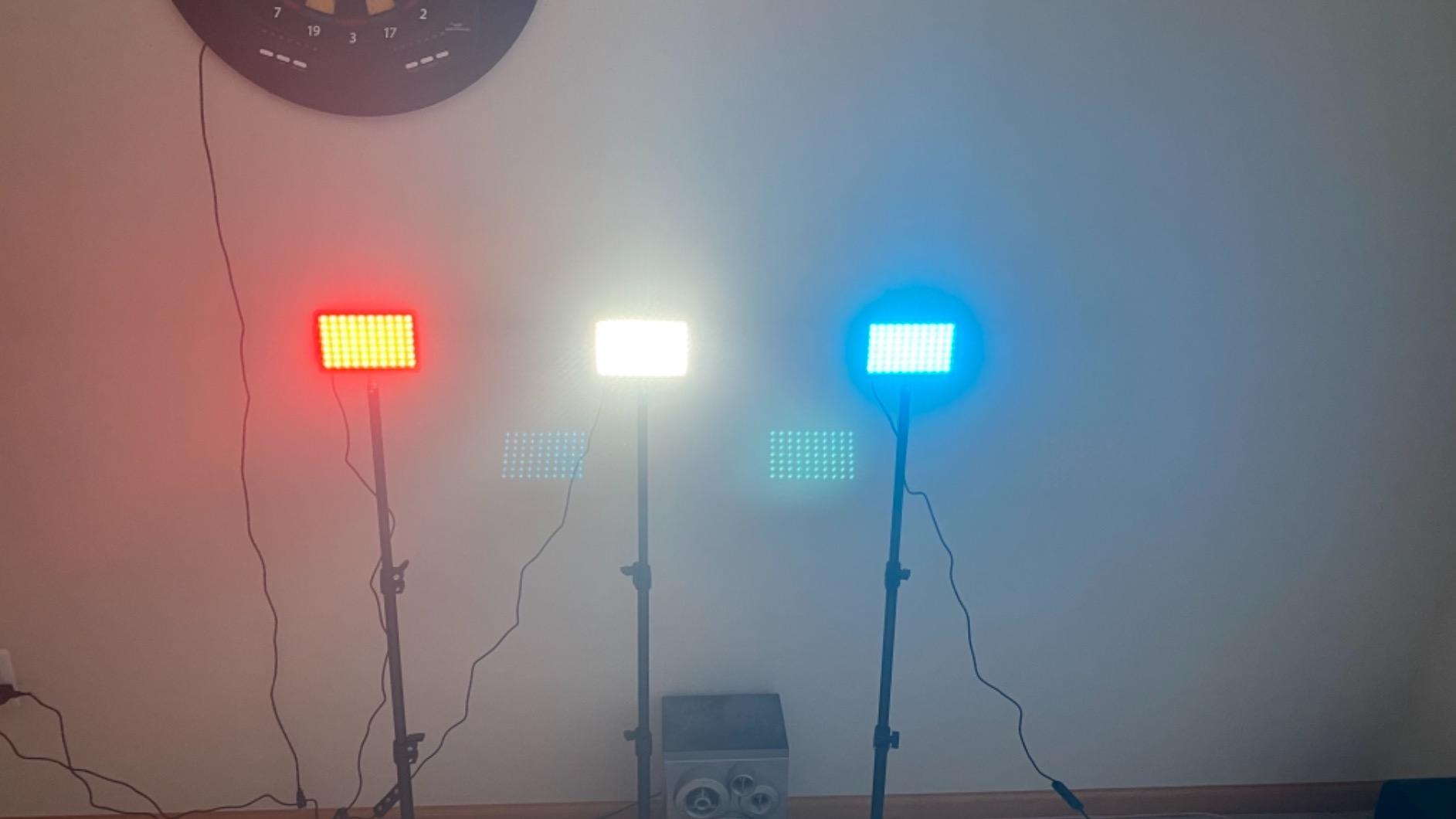 3 Packs 70 LED Video Light with Adjustable Tripod Stand/Color Filters, Obeamiu 5600K USB Studio Lighting Kit for Tablet/Low Angle Shooting, Collection Portrait YouTube Photography customer photo 1